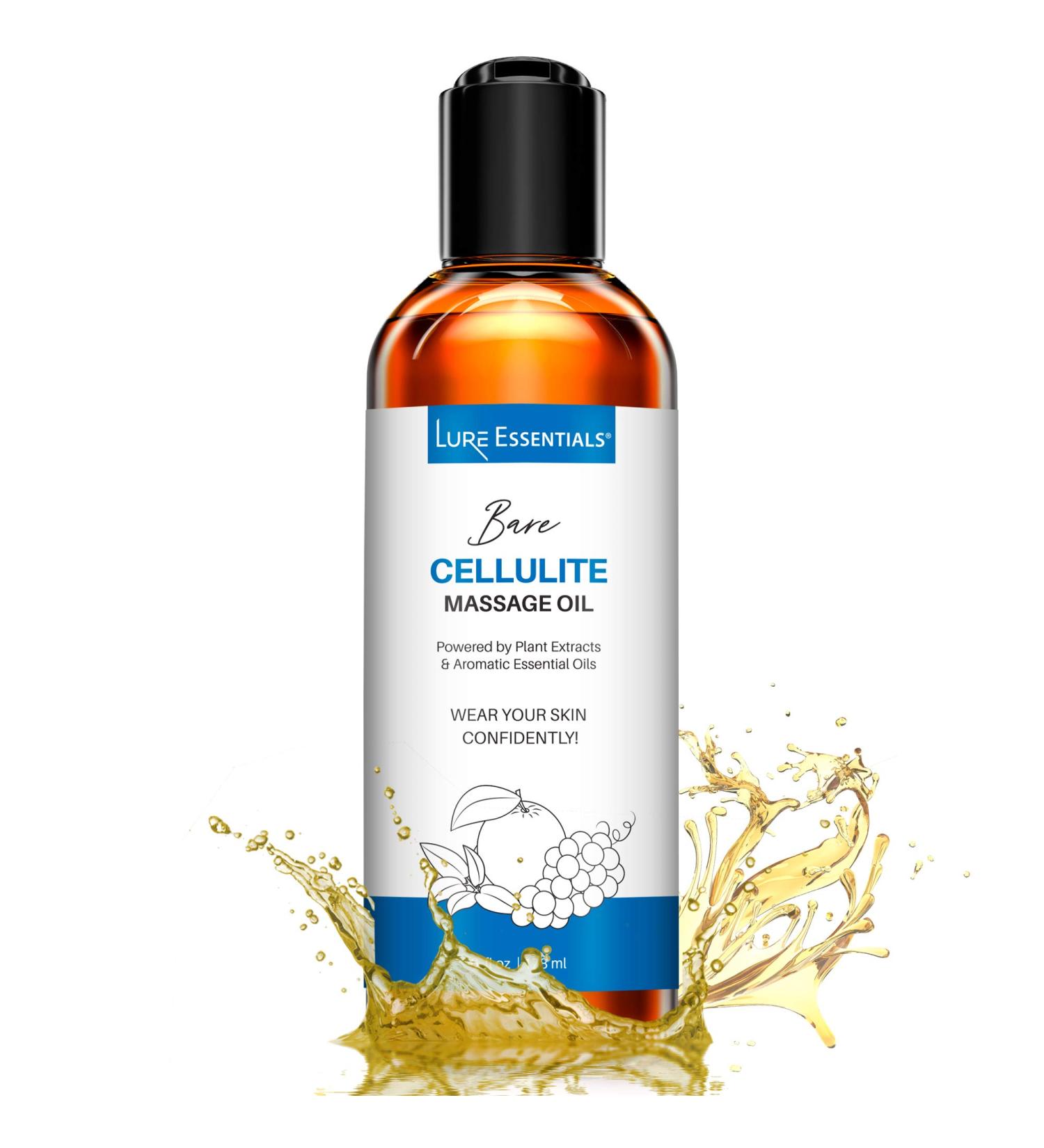 Hydrating Cellulite Body Massage Oil - 6 fl oz | Stretch Mark Oil | BARE - International Shipping Available - Buy Online on GoSupps.com
