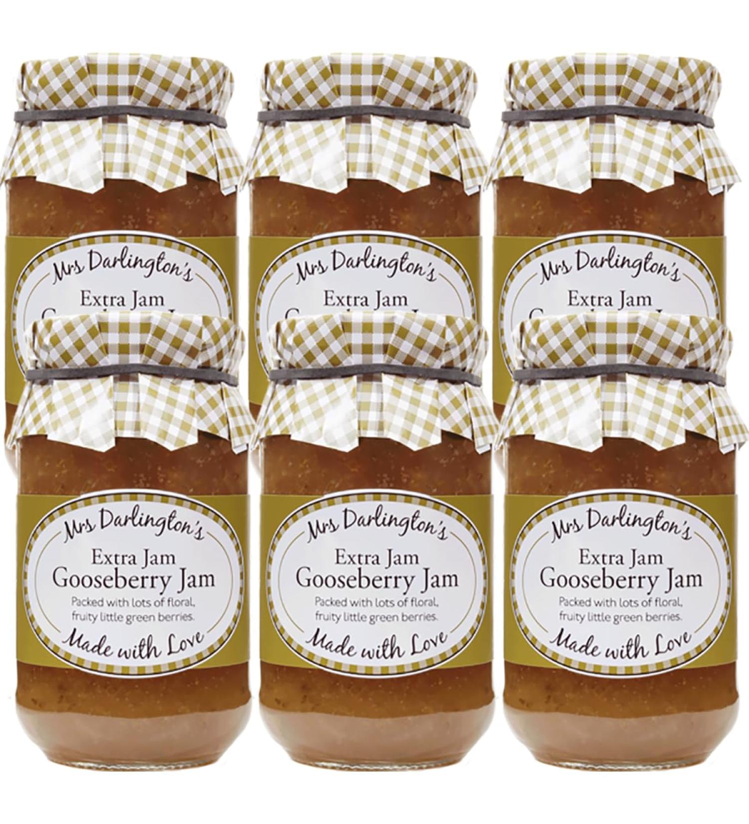 Mrs Darlington's Gooseberry Jam - 340g - Pack of 6