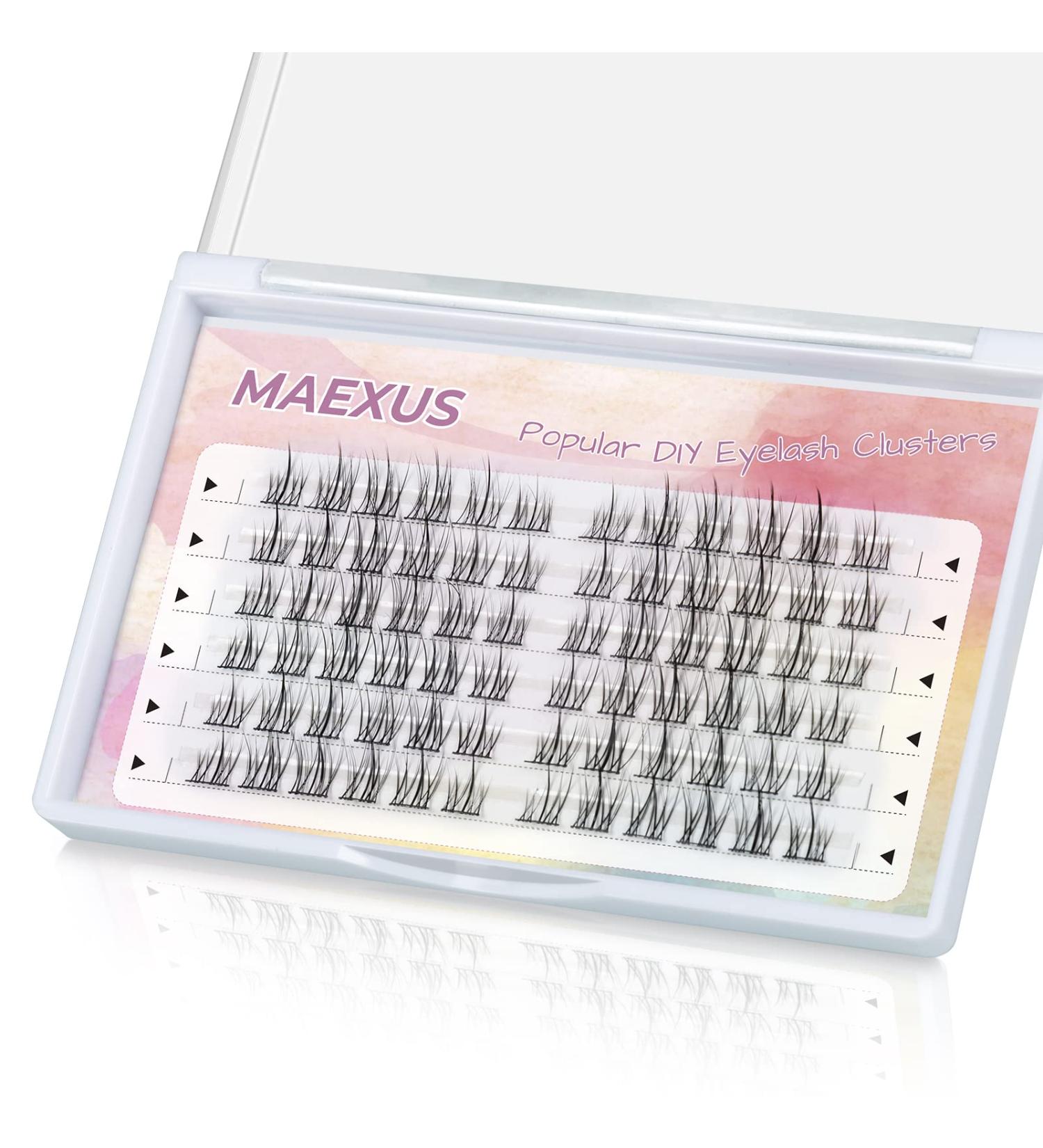 MAEXUS Individual Lash Clusters - 72 Natural Look Extension Clusters for Manga & Anime Wispy Eyelashes - Buy Online on GoSupps.com