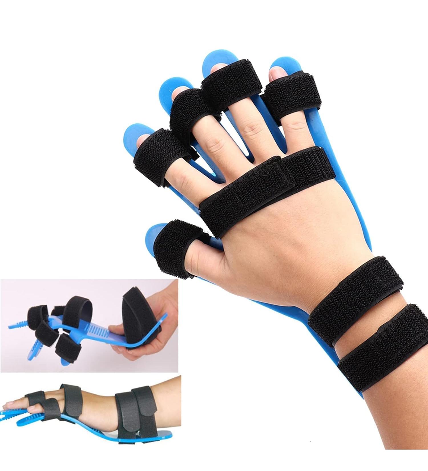 TINAYAUE Fingerboard Rehabilitation Device - Hand & Wrist Support for Elderly | Corrector & Splint | Ideal Gift for Adult Orthotics - Blue - Buy Online on GoSupps.com