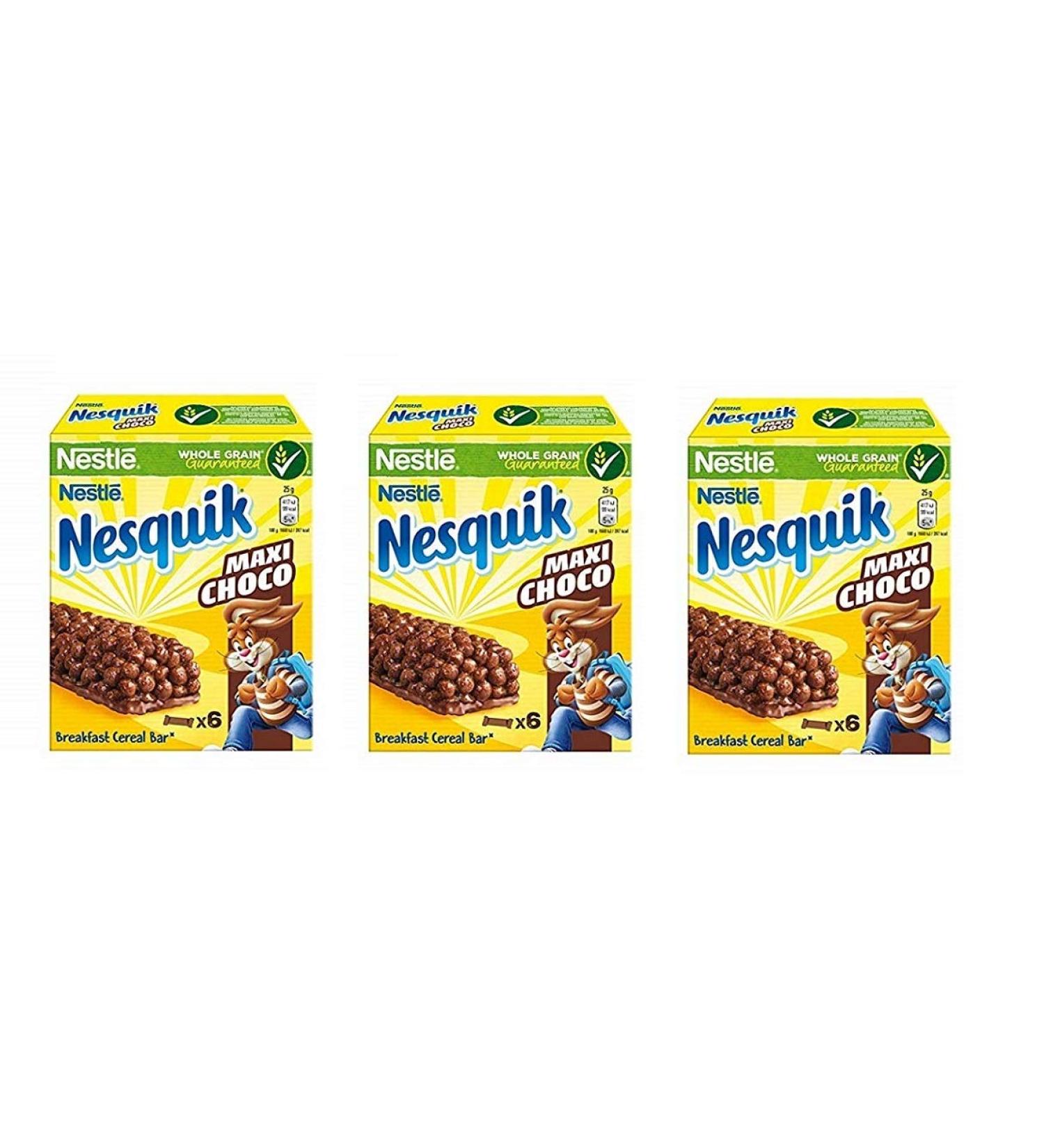 Nesquik Nesquik Maxi Choco Pack of 3 chocolate bars 150g