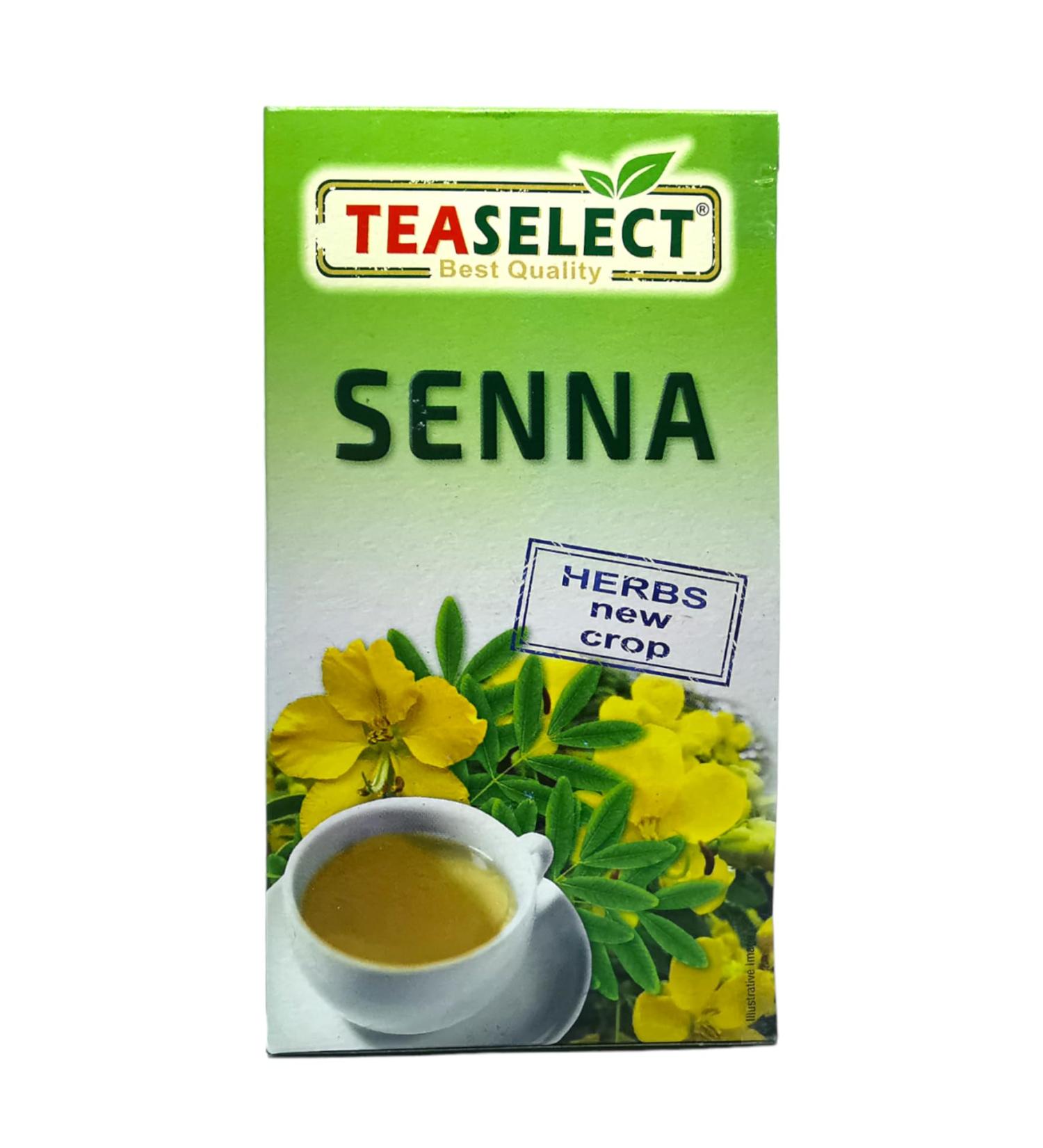 TEASELECT Senna Tea - 2x20 Filter Bags 100% Natural Herbal Tea No Additives Senna Herb Natural Laxative with Gentle Effect Senna Leaf Tea - Buy Online on GoSupps.com