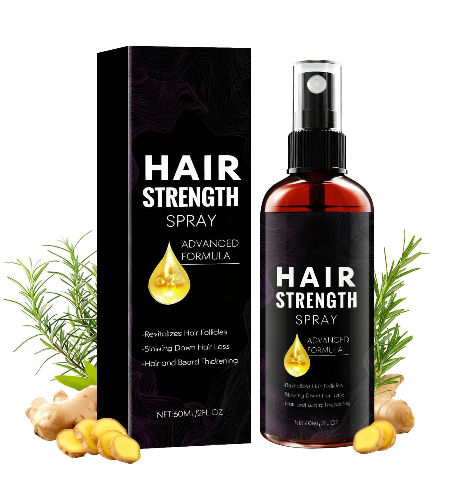 Yooyan Hair growth serum 60 ml hair care serum gently cares for the scalp accelerates hair growth contains rosemary oil and castor oil and biotin extract for men and women - Buy Online on GoSupps.com
