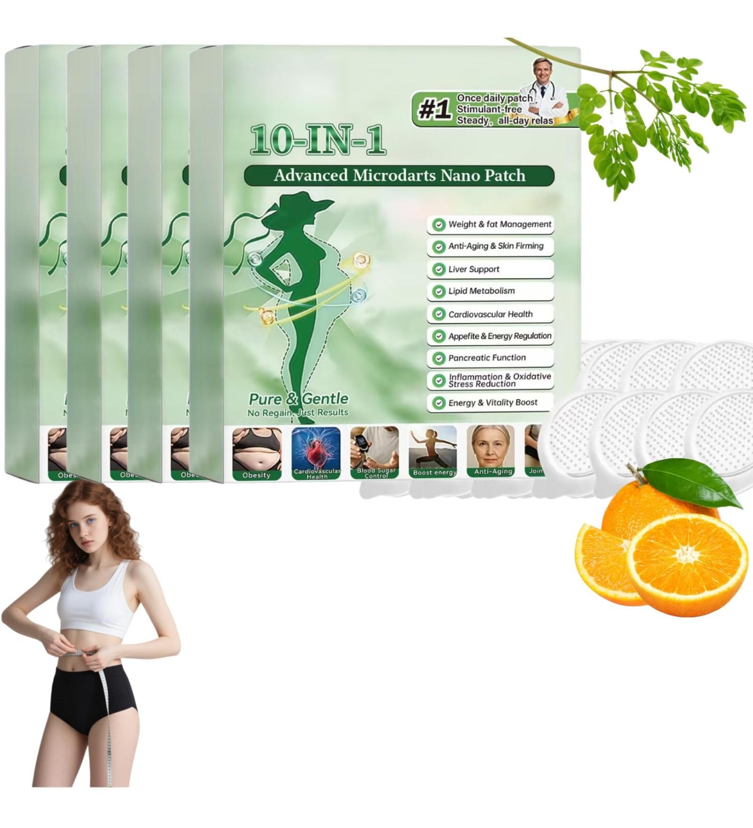 2026 new model 10-in-1 Advanced Moringa Nano Microdarts Patch Natural Body Patches for Women and Men Invisible Ultra-Thin Design 7 Pieces (4pc) - Buy Online on GoSupps.com