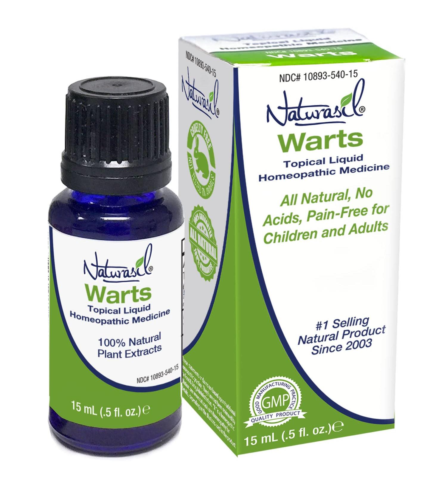 Naturasil Wart Remover - Fast-Acting All-Natural Liquid | Painless & Acid-Free | Made in USA - Buy Online on GoSupps.com