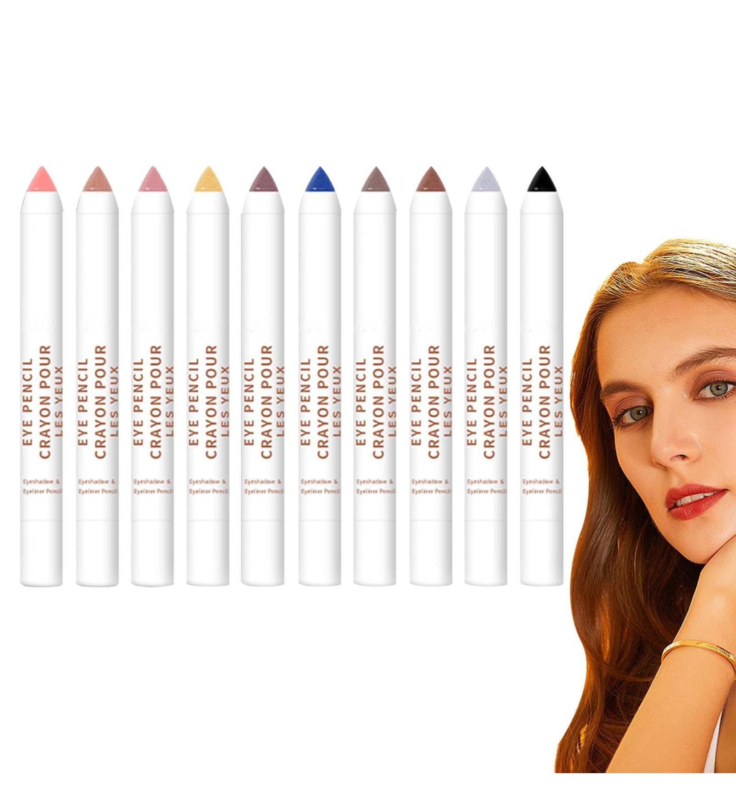 Eyeshadow Stick Set - Long Lasting Eyeshadow Stick Sets Without Dizziness - Matte Eye Brightener Stick Cream Eye Shadow Pencil Crayon for Shimmer Frifer - Buy Online on GoSupps.com
