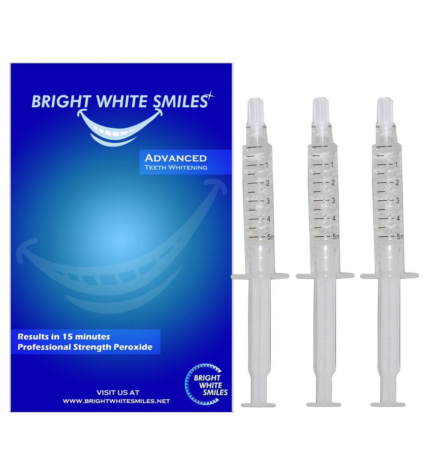 Teeth Whitening Refill Kit for Home Use - 3 X 5cc Syringes Carbamide Peroxide 22% Gel - Buy Online on GoSupps.com