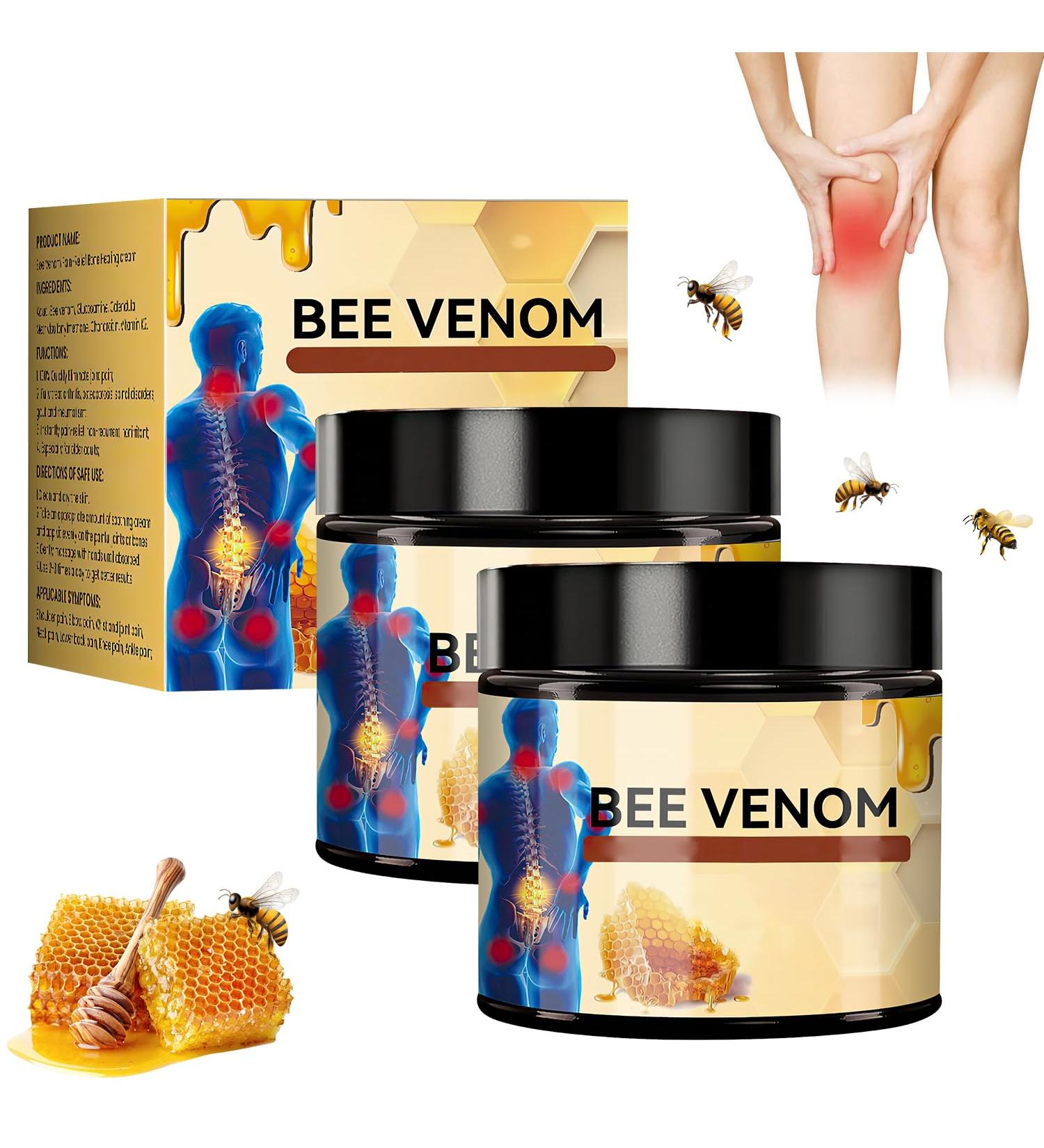 Bee Venom Cream Bee Venom Advanced Joint and Bone Cream New Bee Venom Professional Cream Bee Venom Joint Cream New Bee Venom Gel for All Parts of the Body (2 Pcs) - Buy Online on GoSupps.com