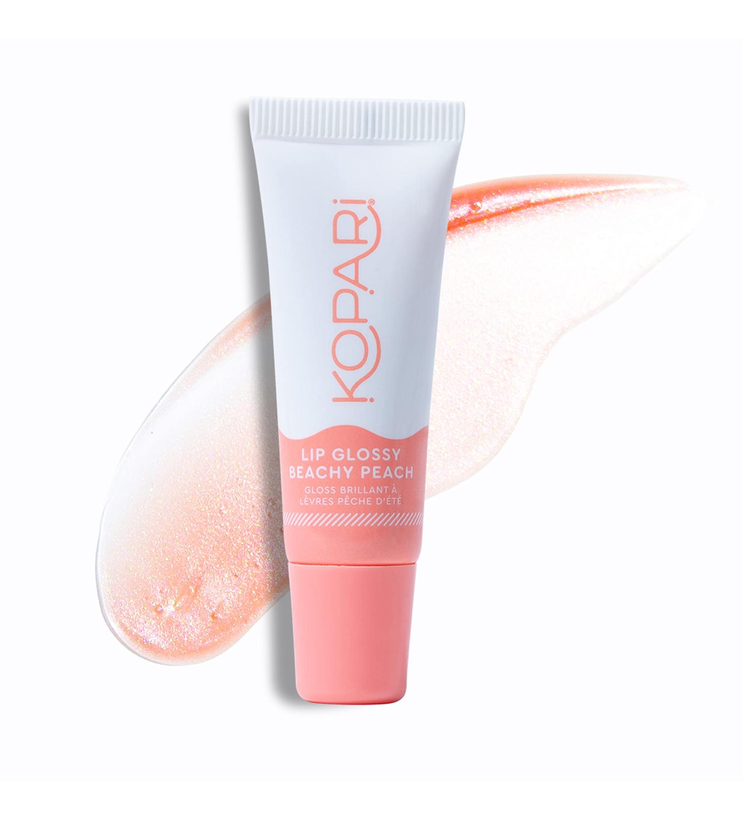 Kopari Beach Peach Lip Glossy - Moisturizing Lip Gloss | 1 Pack - Buy Online on GoSupps.com
