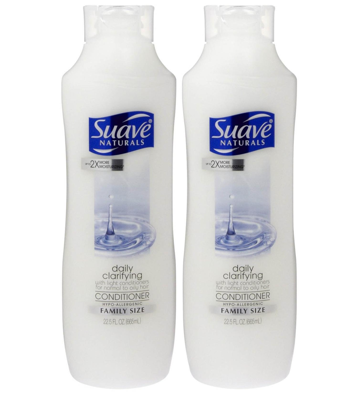 Suave Naturals Conditioner - Daily Clarifying - 22.5 oz - 2 pk