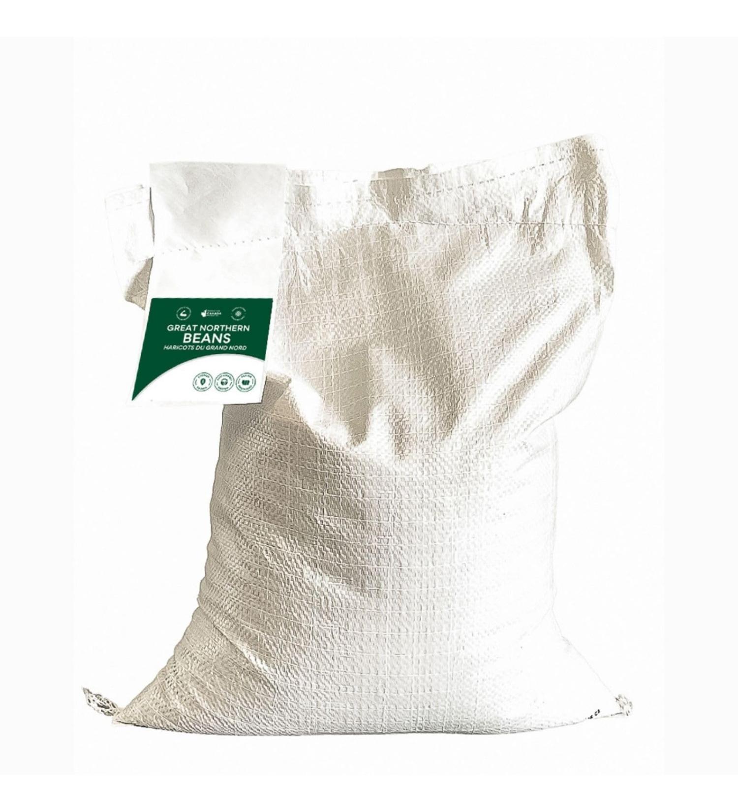 StoreHouse Foods Great Northern Beans 10 kg (22 lb) Non-GMO Raw Vegan Bulk A Favorite in Cooking for use in Soups and Stews Product of Canada - Buy Online on GoSupps.com