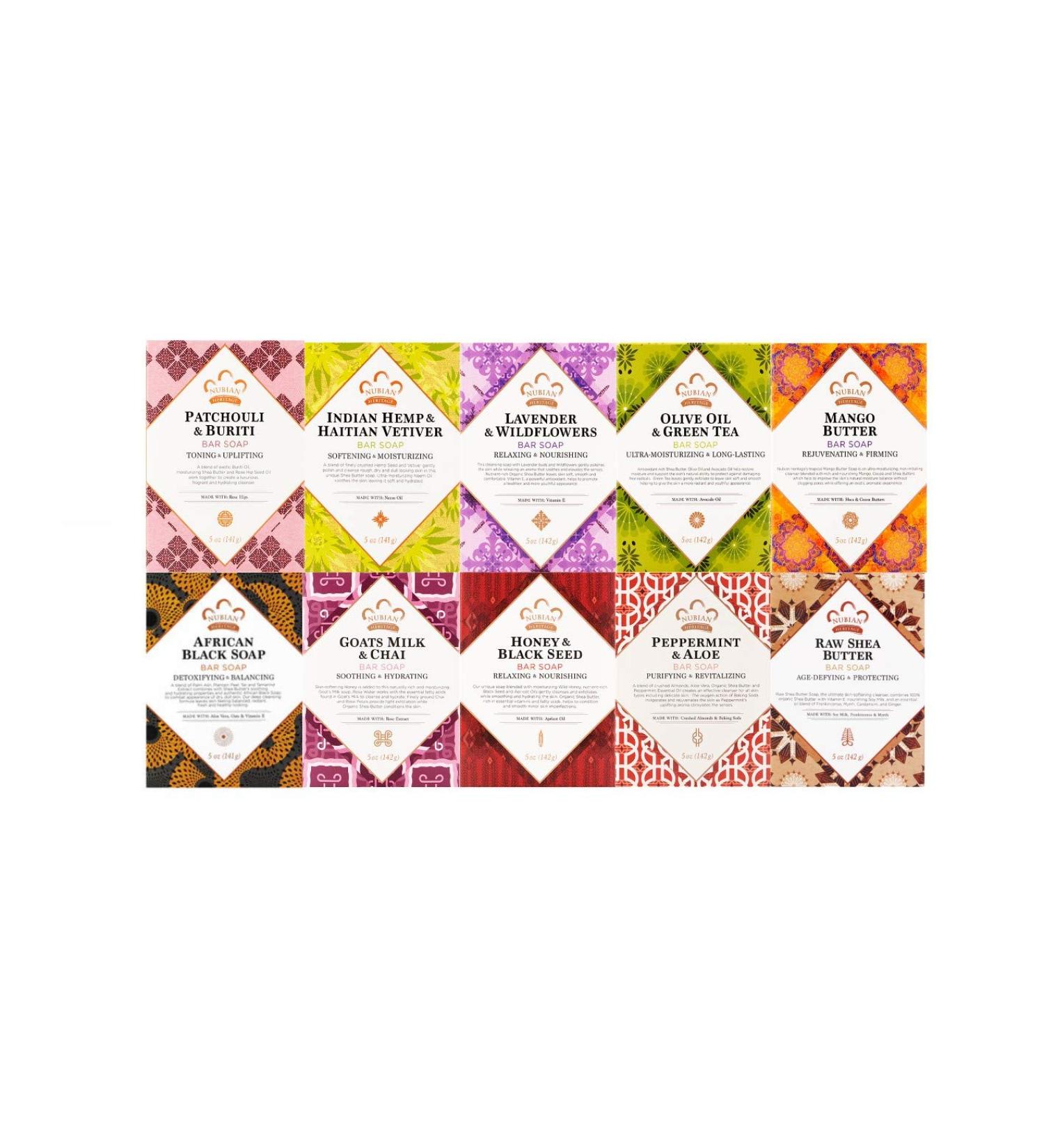 Nubian Heritage Assorted Soap Combo (10 Pack) ... iwgl by N/A