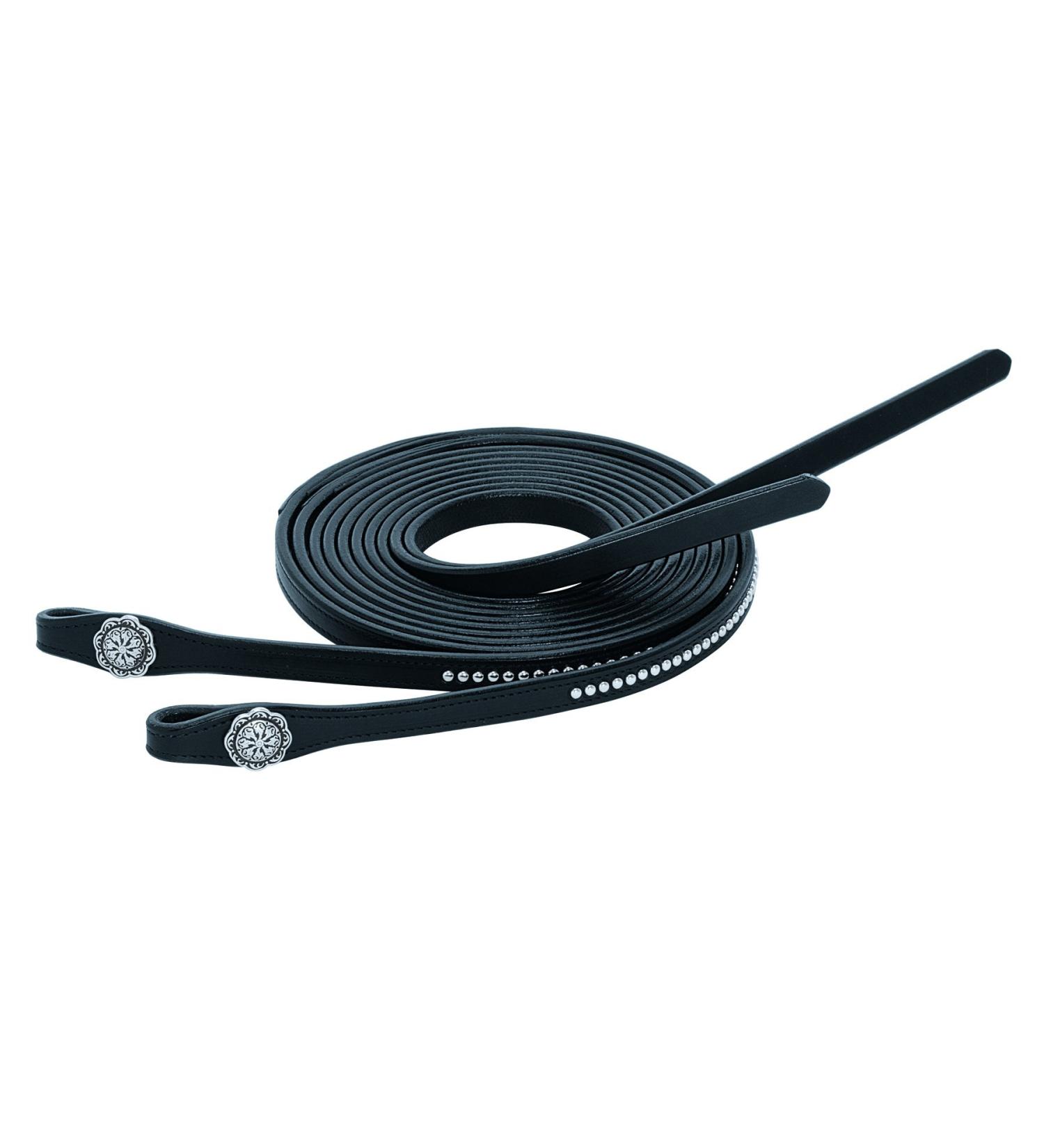 Weaver Leather Back in Black Collection Split Reins