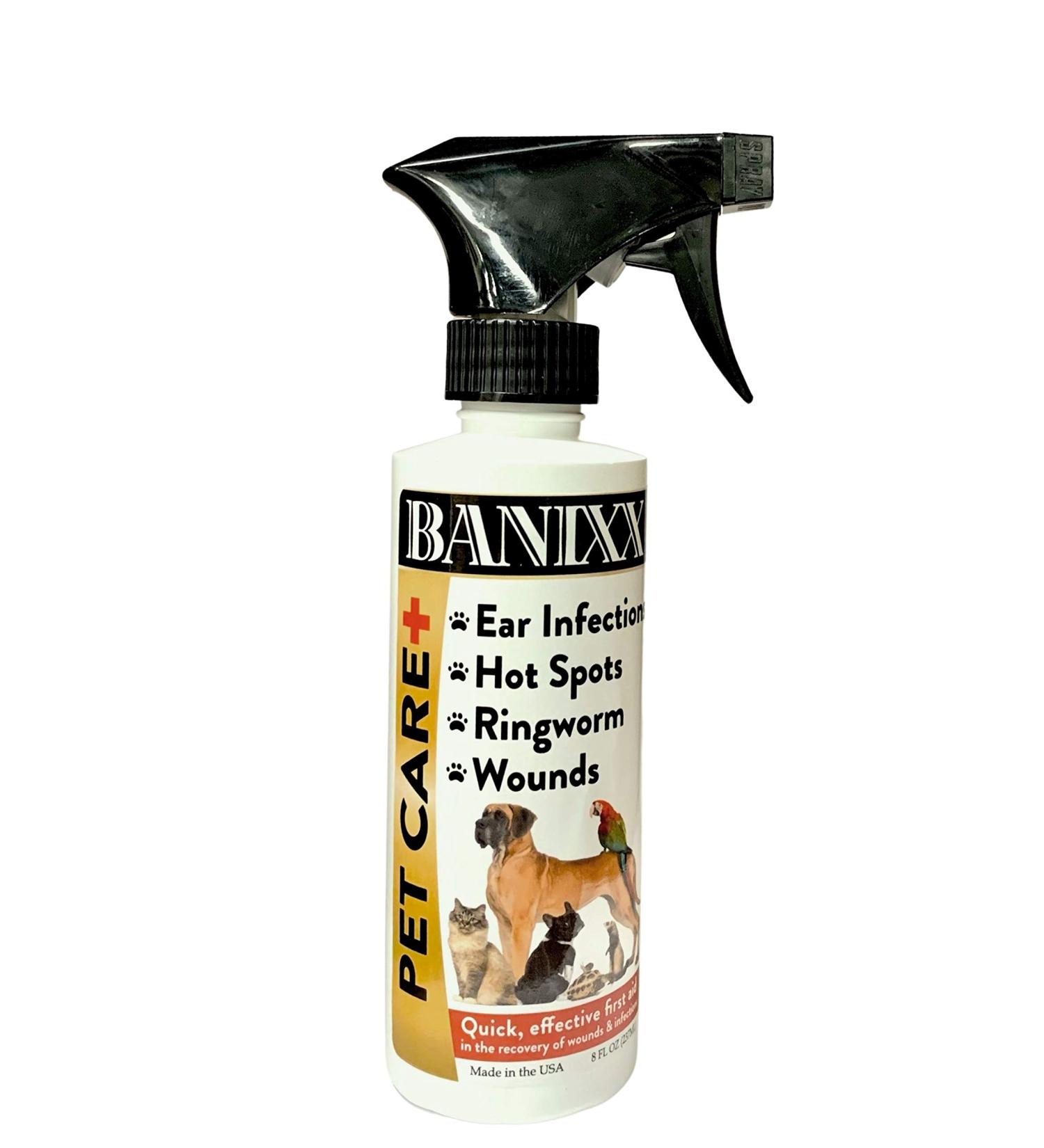Banixx Pet Care 8oz - Fungal & Bacterial Infection Treatment for Pets - Buy Online on GoSupps.com