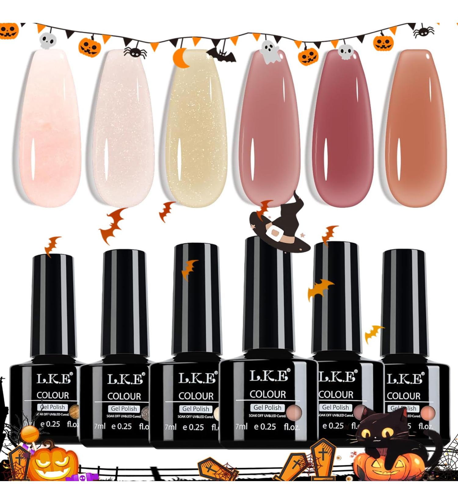 LKEE Nail Gel Polish- Pastel Nail Polishes Set 36 Colors Nail Polish Set UV Gel Polishes DIY Manicure Kit Crystal Clear color - Buy Online on GoSupps.com
