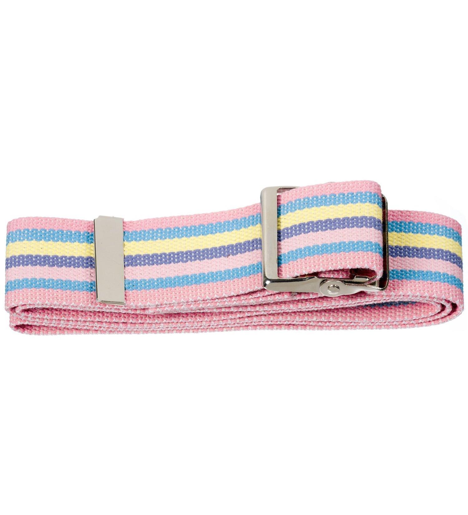 80335 Gait Belt with Metal Buckle 2" Width 48" Length 3 Pastel