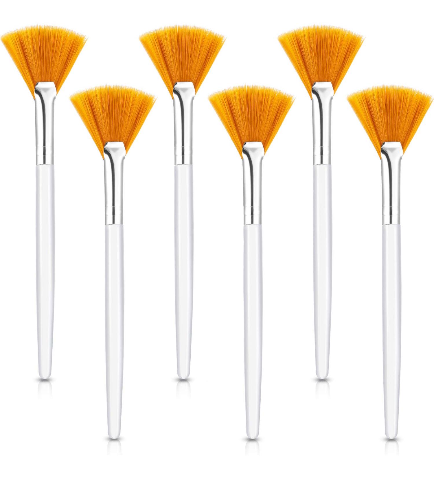 6-Piece Soft Face Mask Applicator Brush Set Cosmetic Tools for Women & Girls Perfect for Peeling Masks & Makeup - Buy Online on GoSupps.com