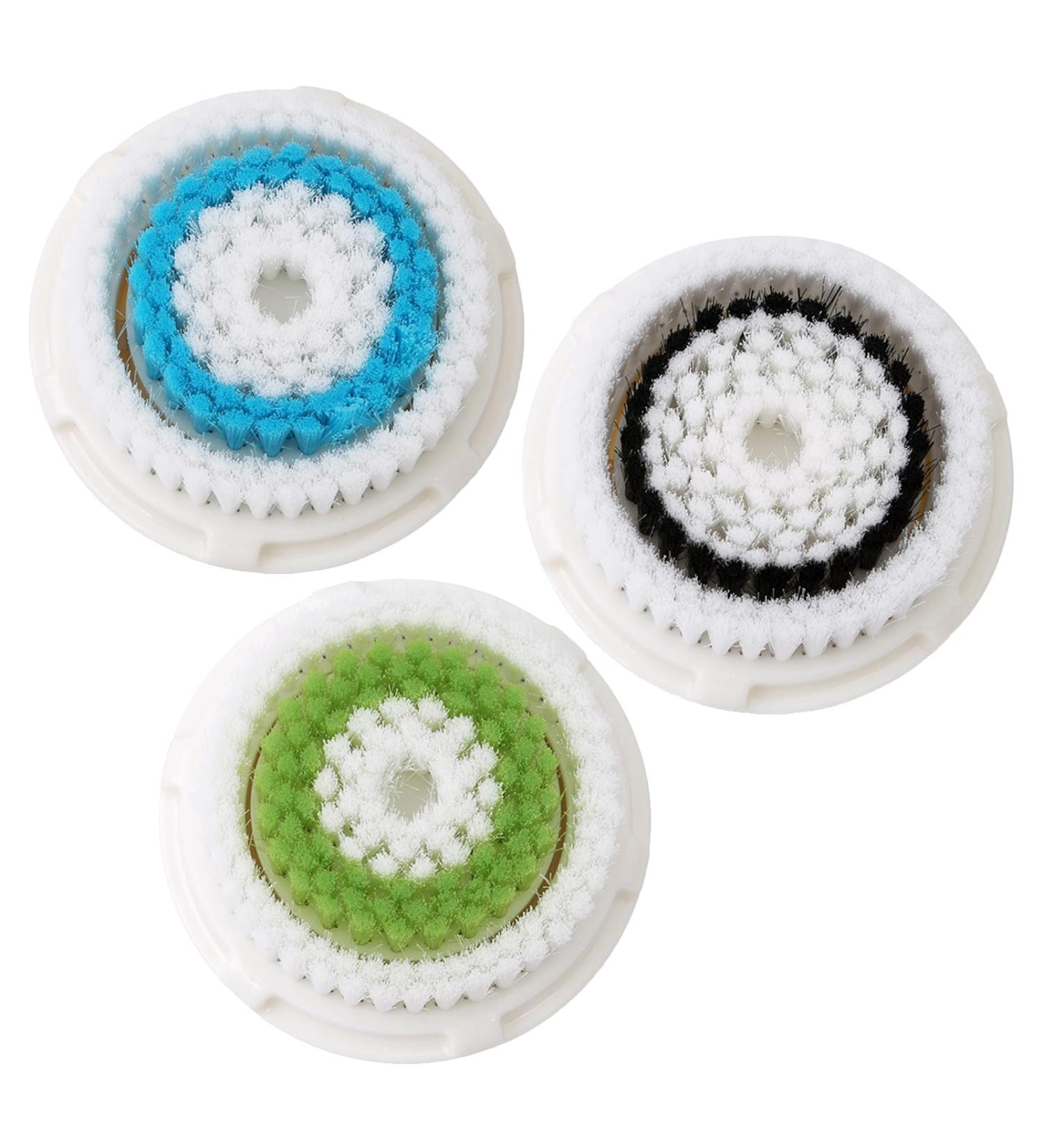 TECKI 3 Pieces Facial Cleansing Brush - Replacement Head for Electric Facial Cleansing Brush Cleaning Tools for Deep Face Cleaning Acne Removal Face Massage - Buy Online on GoSupps.com