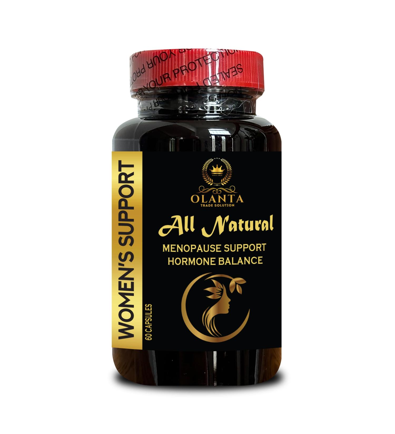 OLANTA TRADE SOLUTION Menopause Support Supplement - Hot Flash Support Menopause Support Menopause Relief & Night Sweats Support Help Alleviate Hot Flashes Immune Support - 1 Bottle 60 Capsules - Buy Online on GoSupps.com
