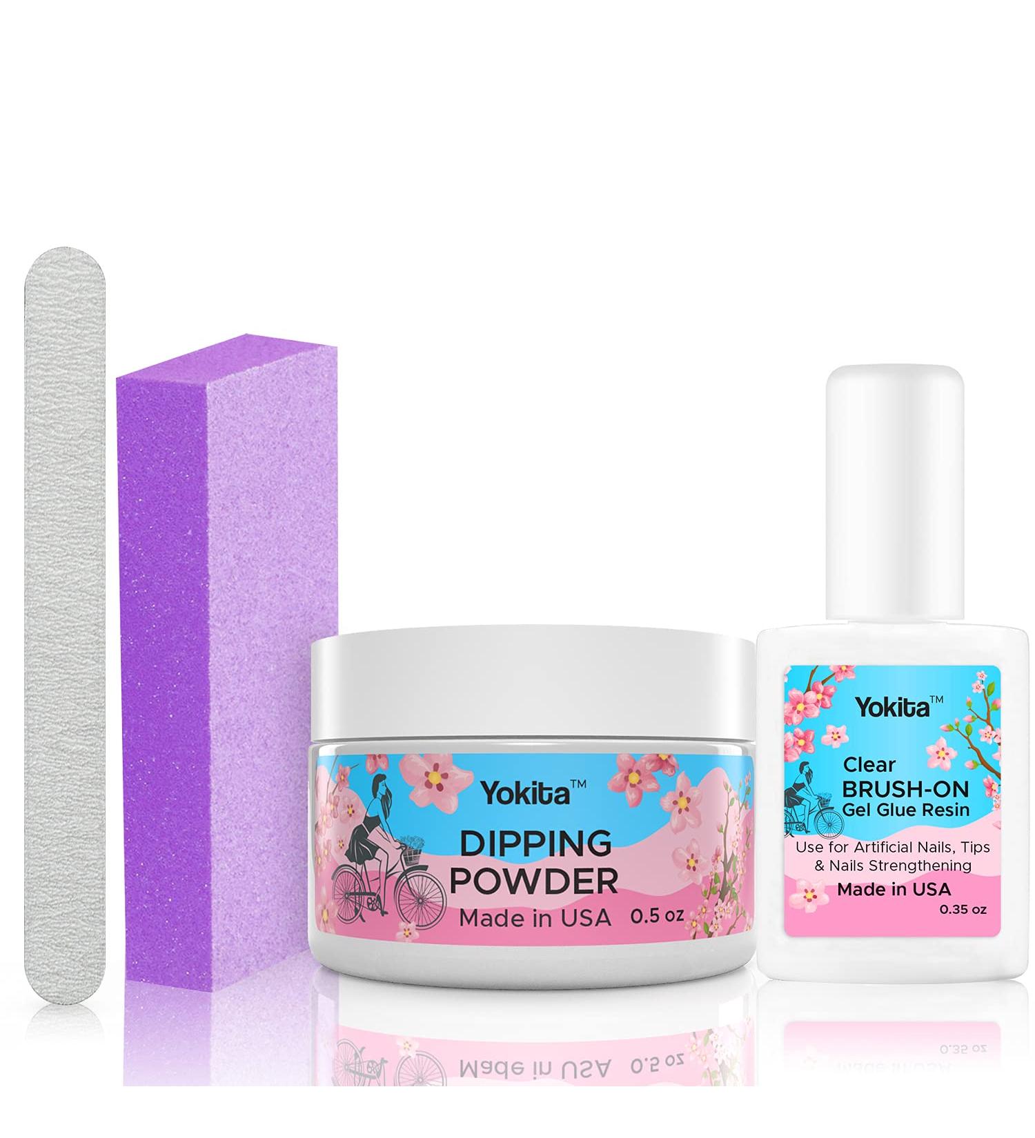 Yokita Nail Repair Kit for Broken Cracked Split and Weak Nails. Easy to Use and Apply. Emergency Easy Quick Fix (Crystal Clear)