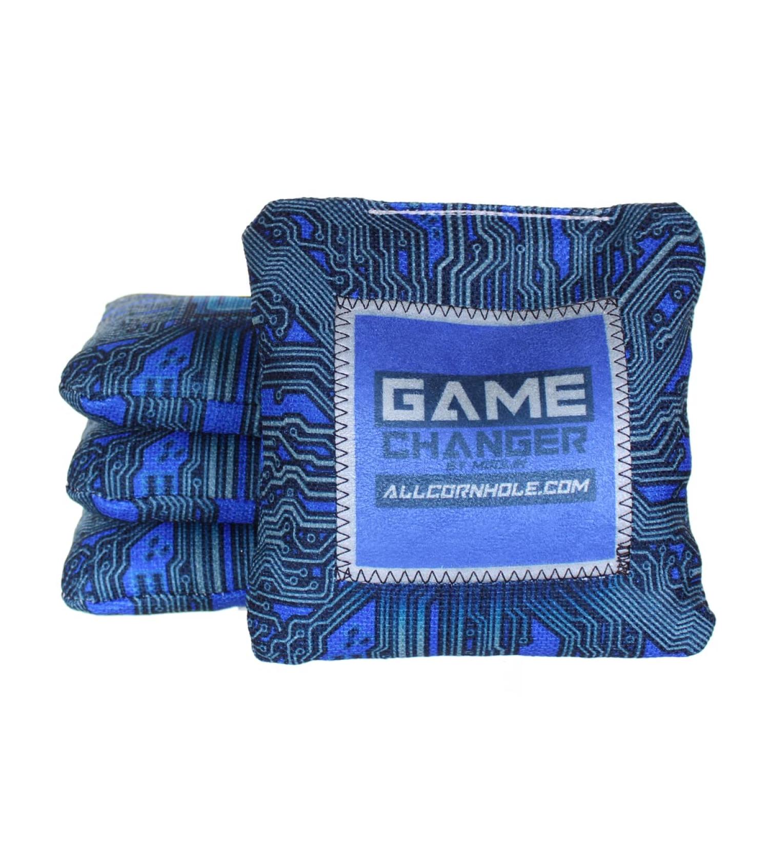 Allcornhole.com | Gamechanger Cornhole Bags | Patented Technology | ACL Pro Approved | Set of 4 Royal-23
