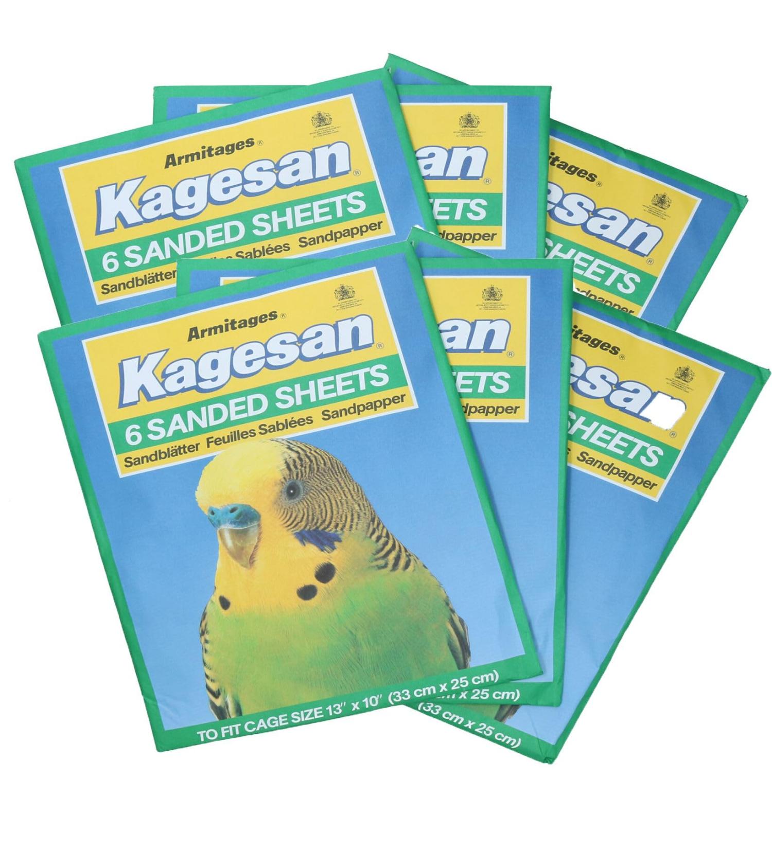 AB Tools 36 Sanded Sheets Sandpaper for Budgie Cage Lining - 25x33cm - Buy Online on GoSupps.com