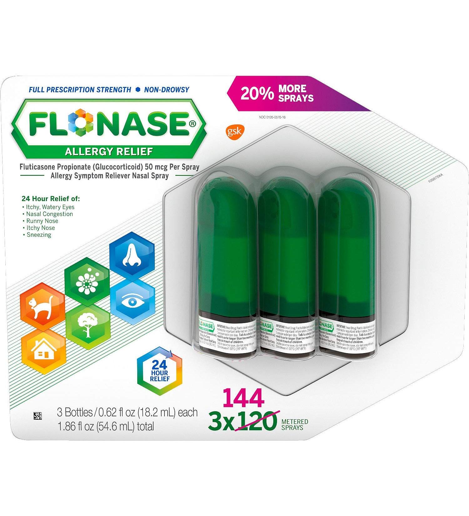 Flonase Allergy Relief Nasal Spray, 432 Sprays