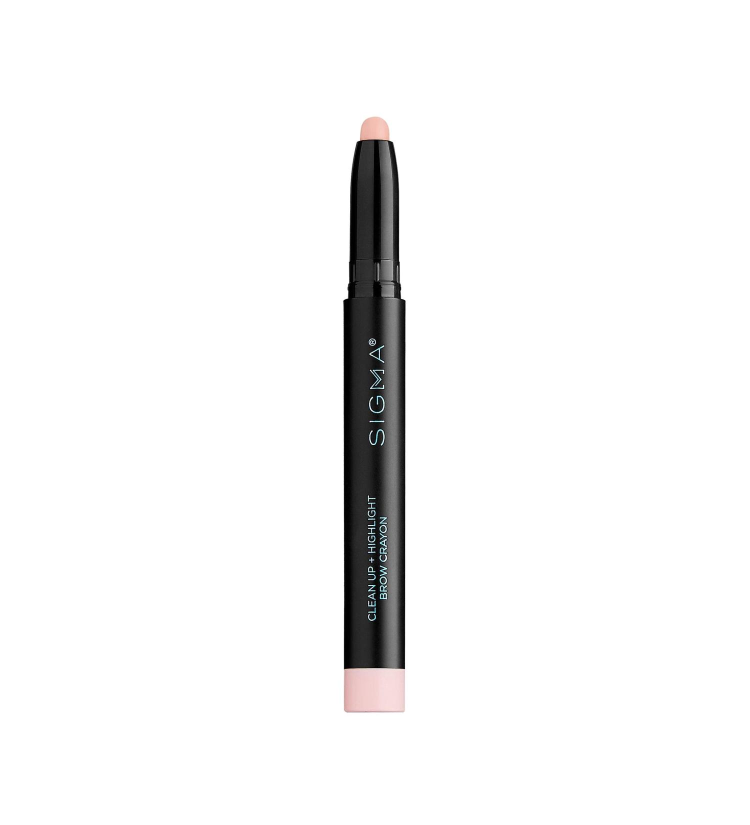 Sigma Beauty Clean Up + Highlight Brow Crayon - Matte Light Pink - Creamy  Blendable Brow Highlighter for Brow Bone and Inner Corner of Eye - Flash