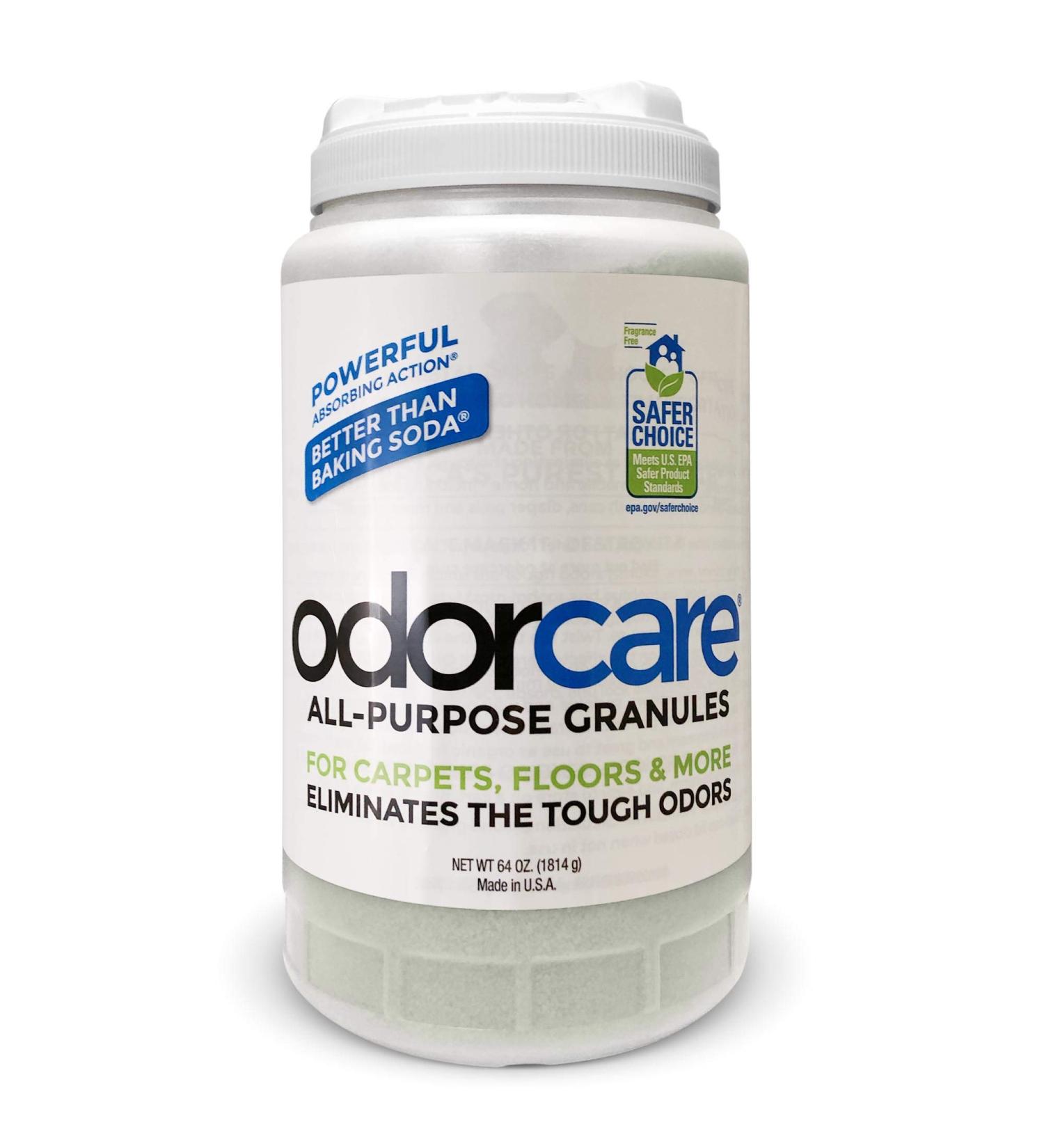 OdorCare 64 oz. All-Purpose Granules Value Pack - EPA Safer Choice-Certified 4lb Odor Eliminator for Carpets, Floors, Upholstery & More - Buy Online on GoSupps.com