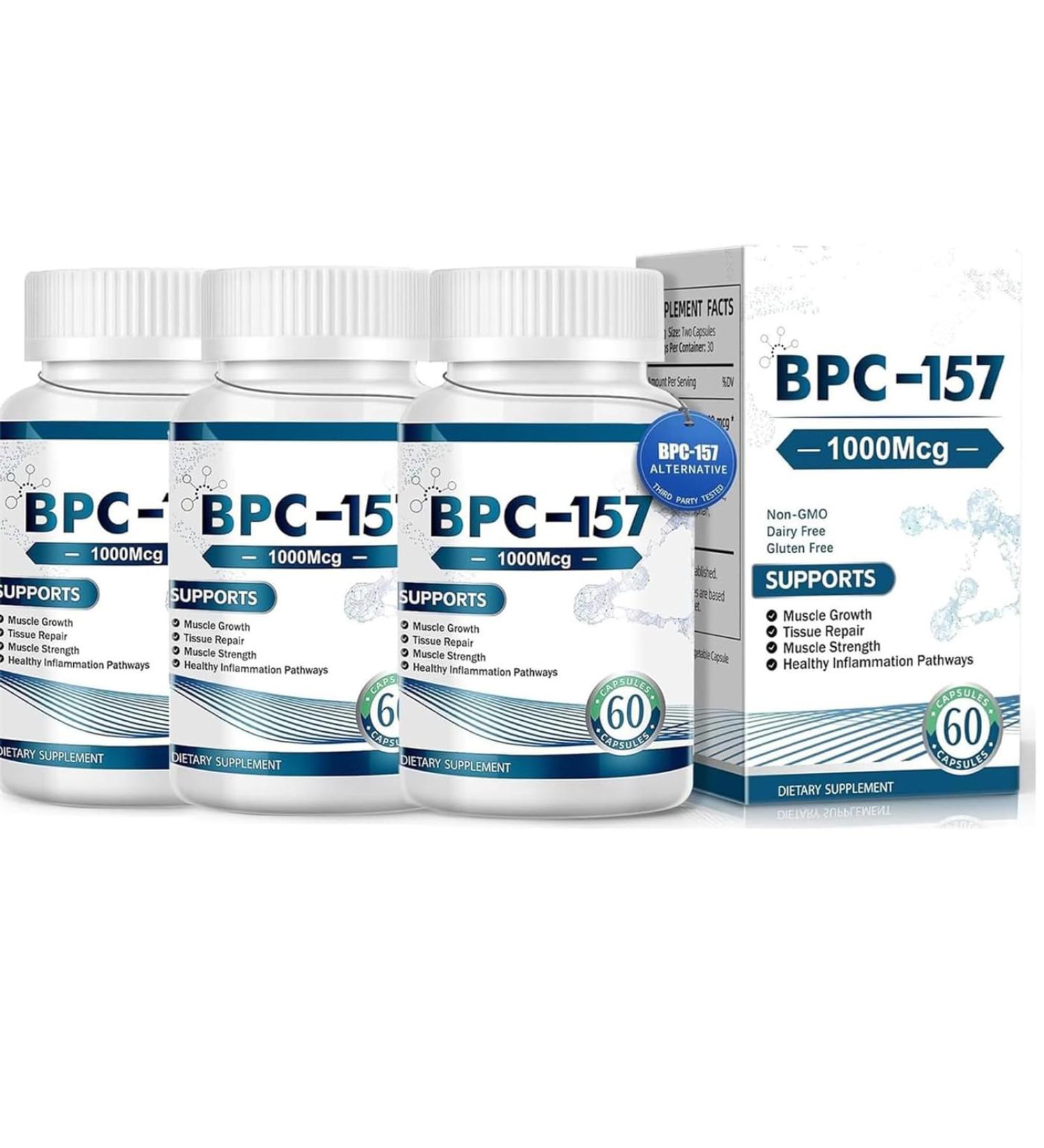 BPC-157 Peptide Capsules New Protective Compound 157 60 Capsules (3) - Buy Online on GoSupps.com