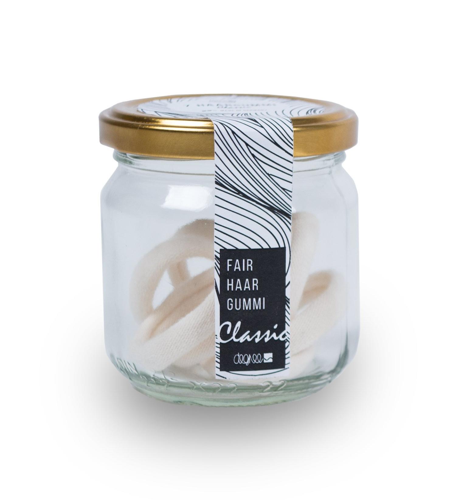 Degree Sustainable Hair Ties | FAIRHAIR 7-Pack Beige | Organic Cotton | Eco-Friendly & Made in EU - Buy Online on GoSupps.com