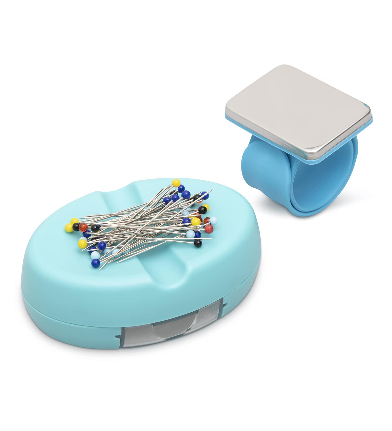 Magnetic Pin Cushion Set with Bonus Wristband Holder & Pin Drawer - Includes Silicone Band Bracelet | Keep Your Pins Safe and Handy - Buy Online on GoSupps.com