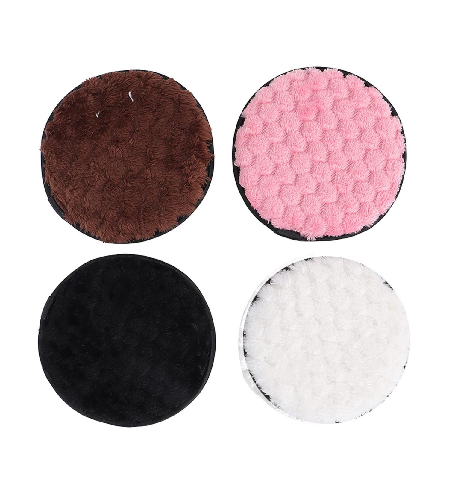 Face Makeup Cleansing Pads Mild Large Area Coverage Face Powder Puff Superfine Fiber 4pcs Makeup Tool Soft Touch for Daily Life for Girls - Buy Online on GoSupps.com