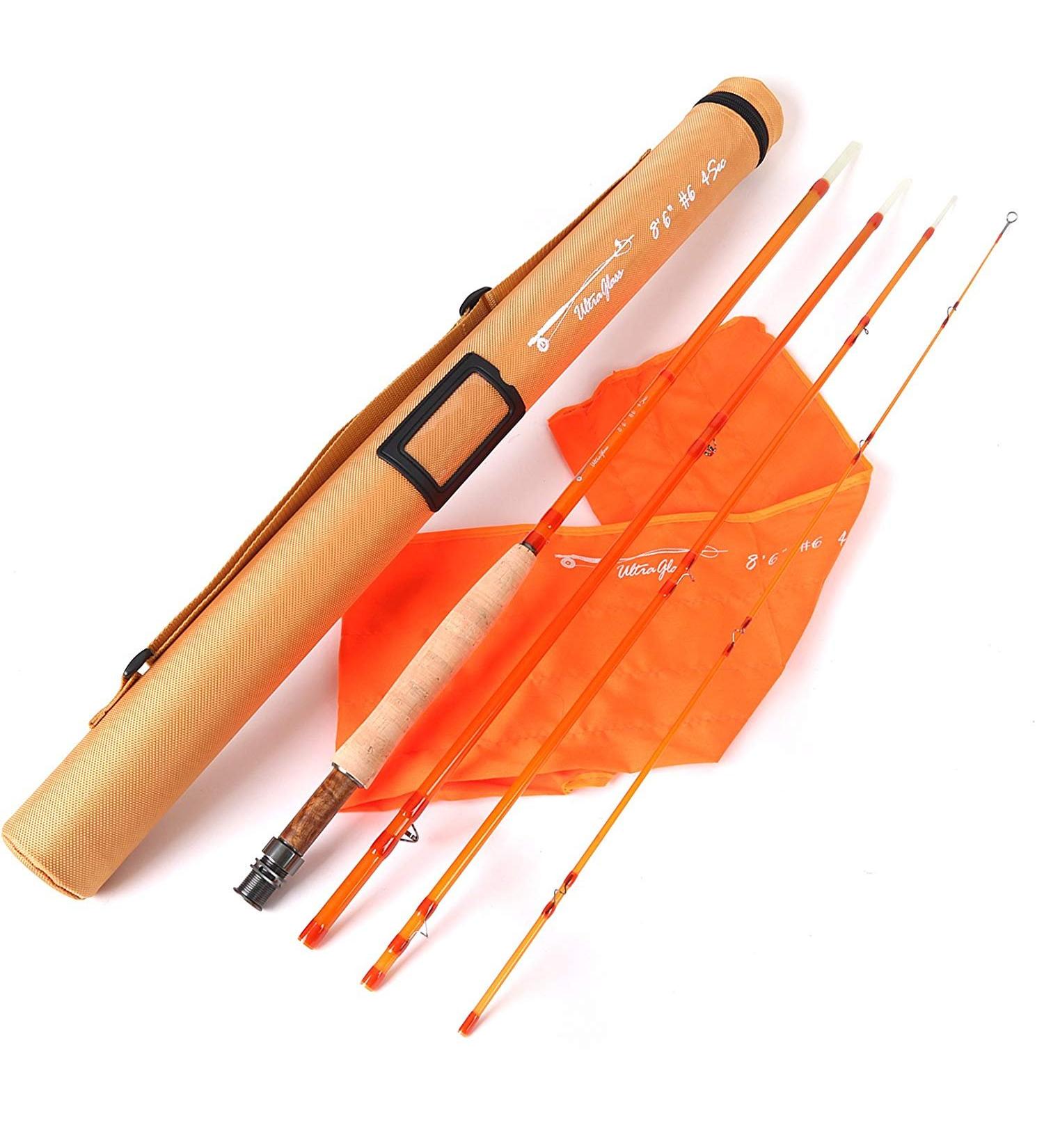 Maximumcatch Glass Fiber Fly Rod - 7'/8'6' 3/5/6WT Orange & Purple - International Shipping - Buy Online on GoSupps.com