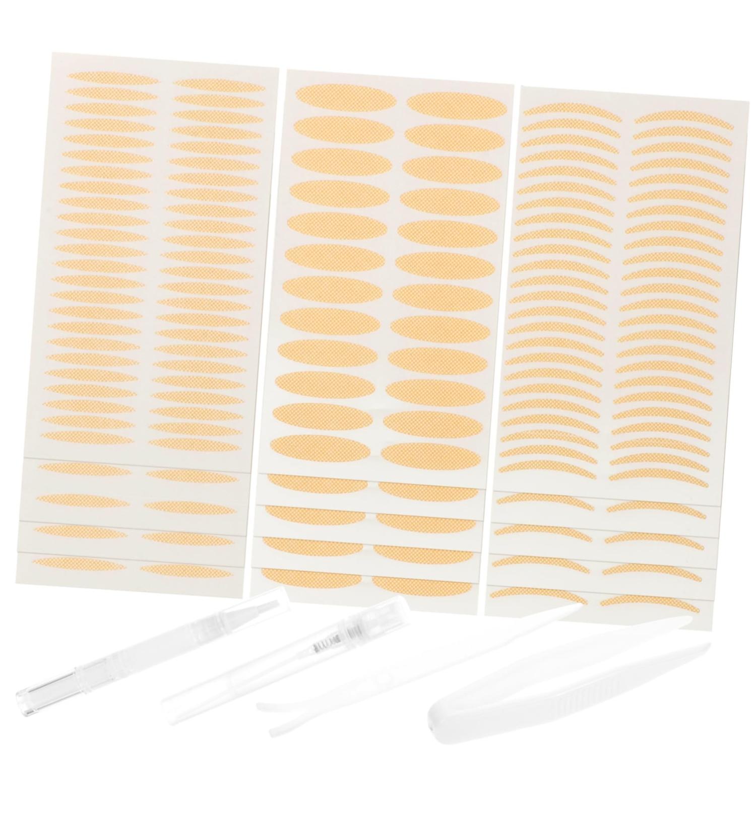 minkissy 4 Sets Double Eyelid Sticker Set Double Eyelid Tapes Girl Eye Tapes Hooded Eyelid Lifter Makeup Stickers Eye Lift Tape for Droopy Lids Girly Stickers Lasting Beauty Stickers Mesh - Buy Online on GoSupps.com