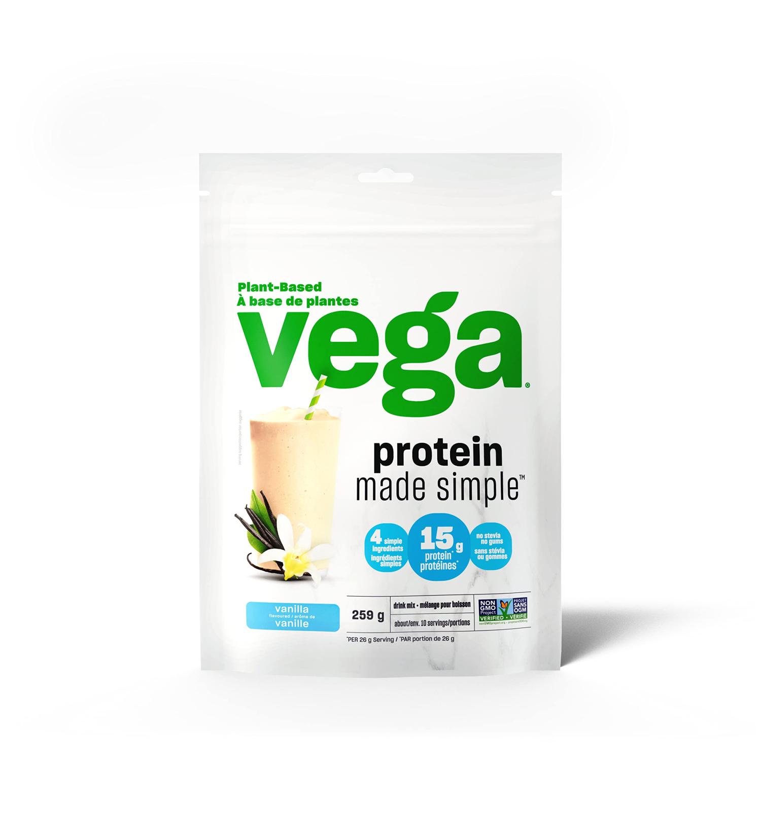 Vega Protein Made Simple - Vanilla (259g) - Buy Online on GoSupps.com