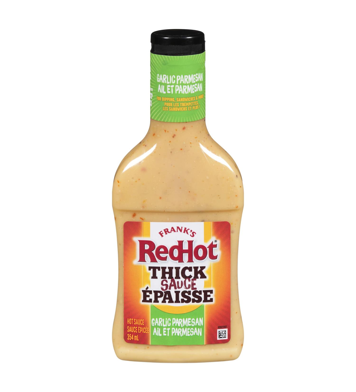 Frank's Redhot Hot Sauce Thick Sauce Garlic Parmesan 354ml (pack of 1) - Buy Online on GoSupps.com