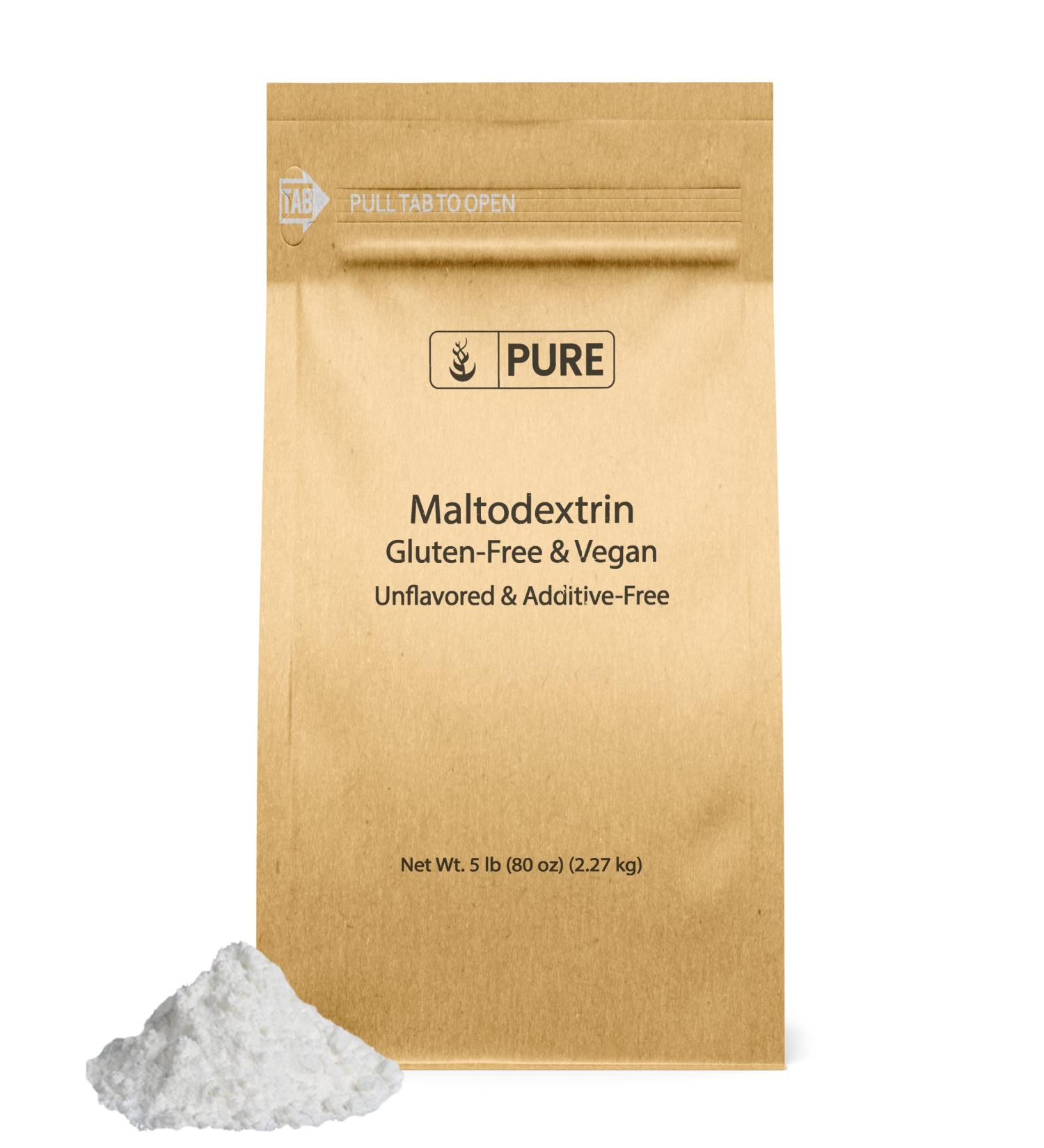 Pure Original Ingredients Maltodextrin Powder 5 lb - Unflavored Binder & Thickener No Additives - Buy Online Internationally - Buy Online on GoSupps.com