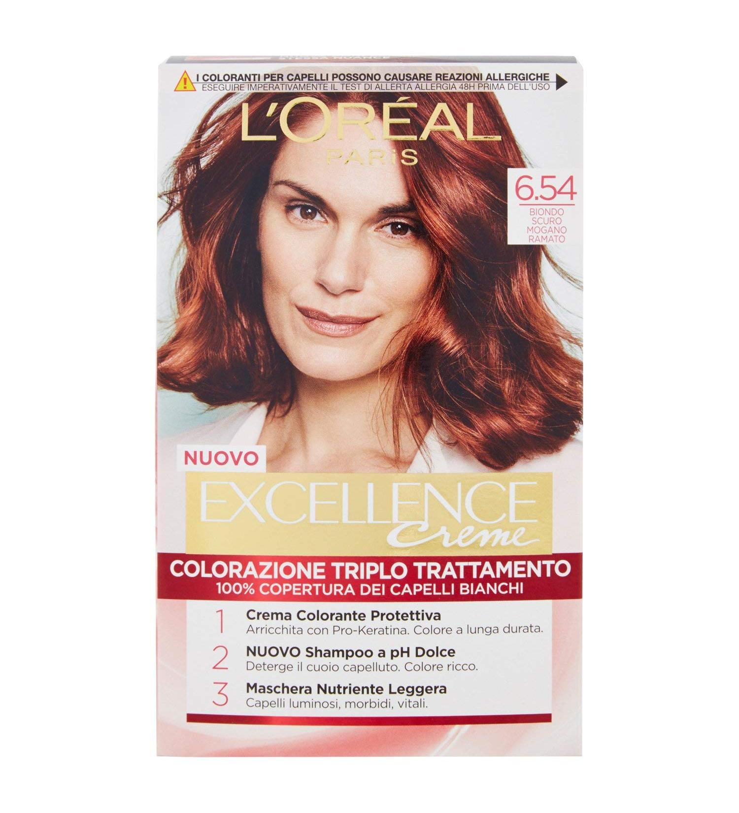 Shop EXCELLANCE N.6 54 Blonde Scuro Mogano Ramato | Premium Hair Dye for Vibrant Color | International Shipping Available - Buy Online on GoSupps.com