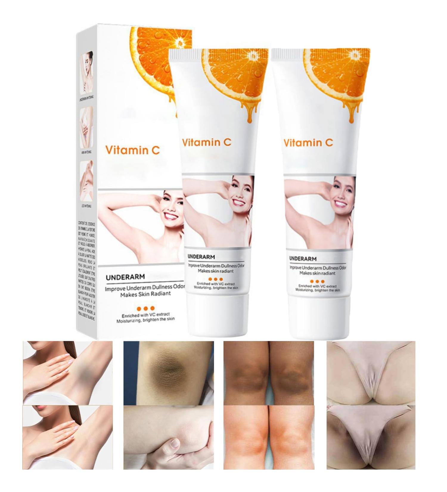 Crema Blanqueadora para Partes Intimas Aclarador de Axilas y Partes Intimas Crema para Aclarar Axilas Partes Intimas Entrepierna Codos Piernas Zonas Rodillas Cuello - 50ML/1.77OZ (2 PCS) - Buy Online on GoSupps.com