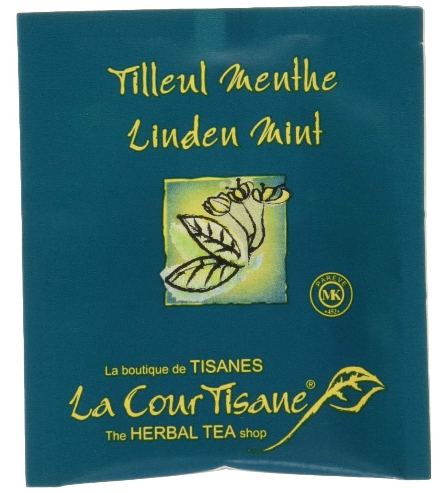 La Courtisane Herbal Tea Linden Flowers & Mint Kosher Gluten-Free 80 Count 259g Linden Flowers & Mint 259 g(Pack of 80) - Buy Online on GoSupps.com