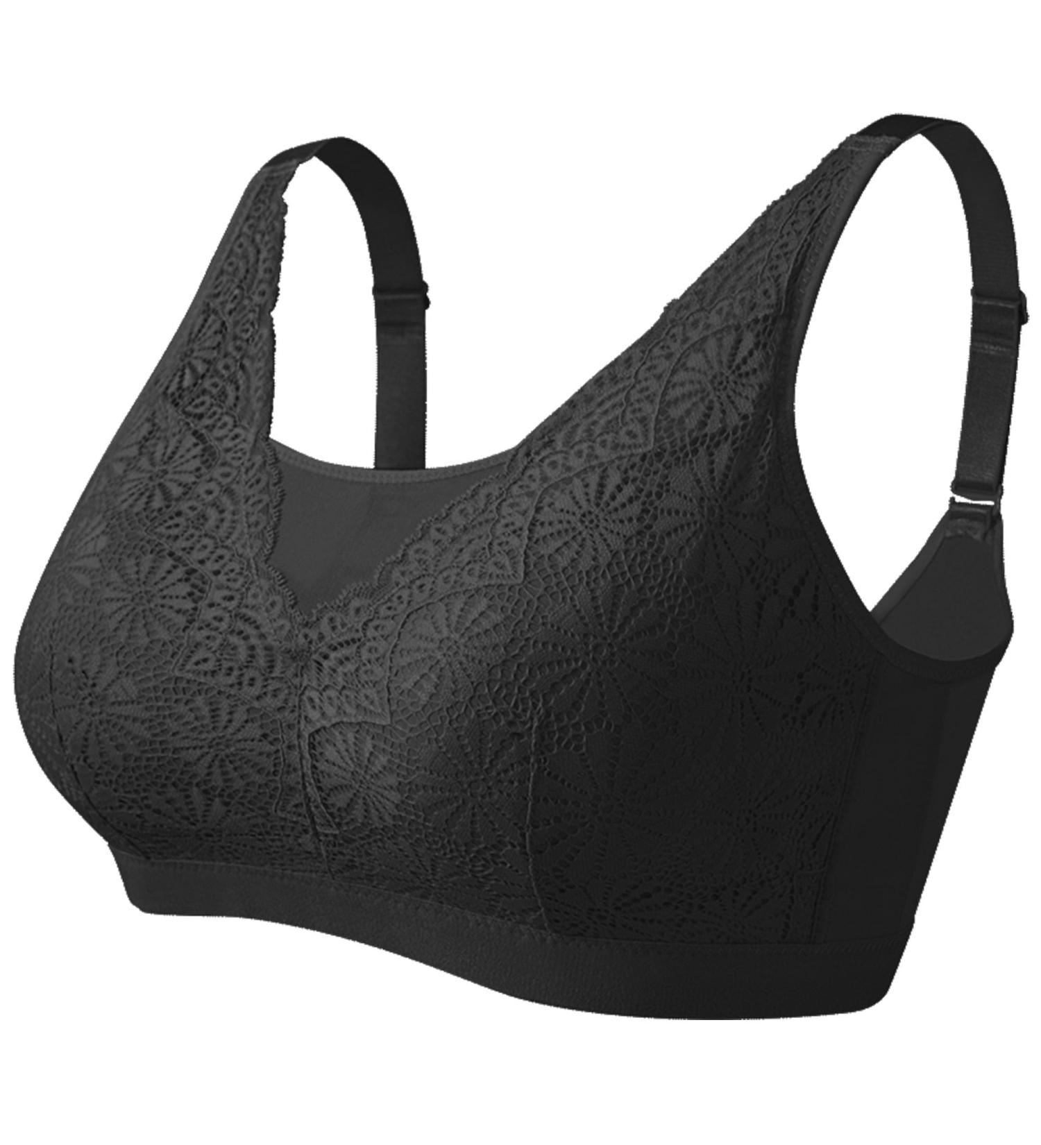 Mastectomy Bra | Post-Operation Full Coverage Prothesis Bras for Women | Sexy & Comfortable 4XL Black Bralette - Buy Online on GoSupps.com