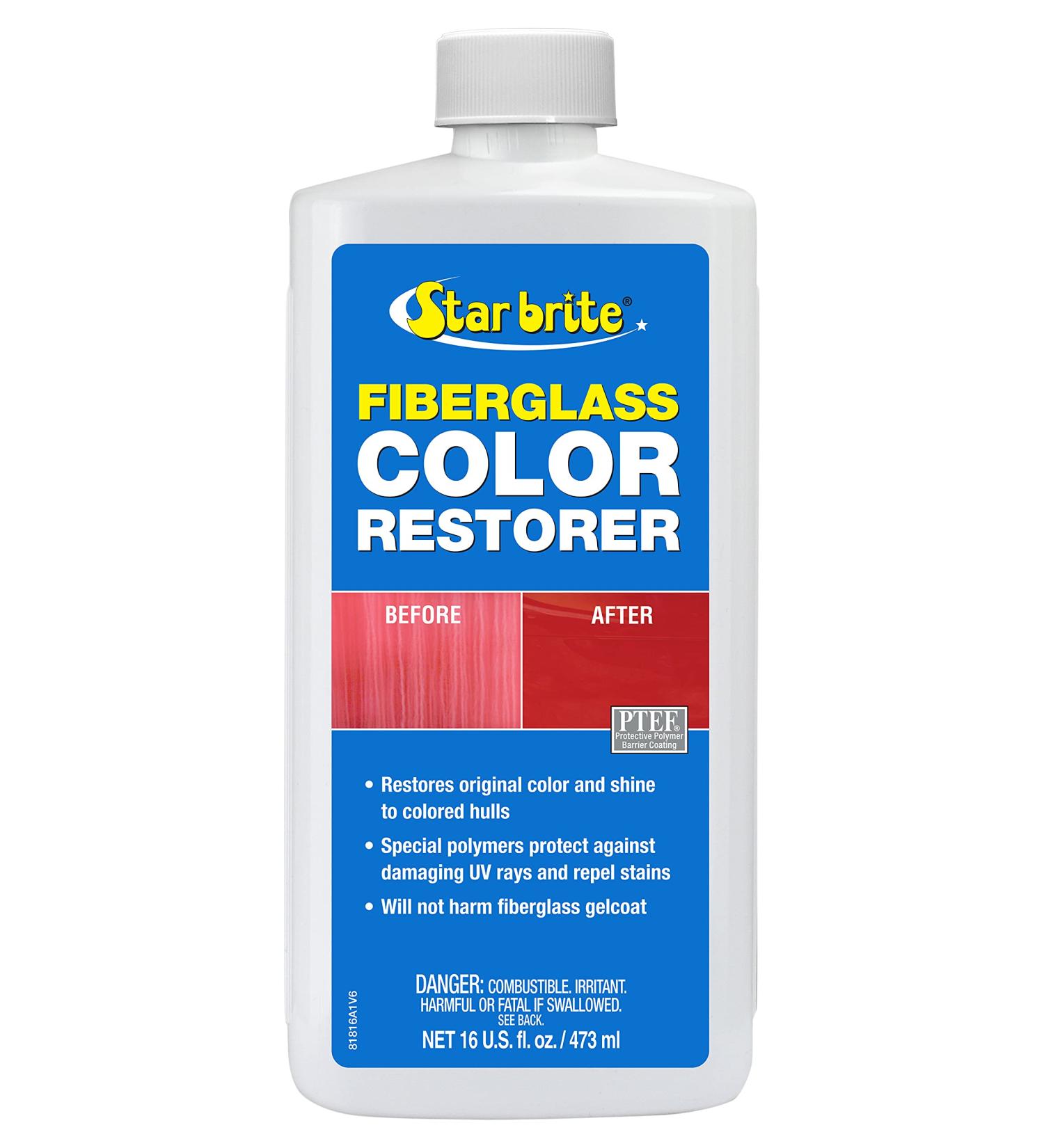 STAR BRITE Fiberglass Color Restorer With PTEF - 16 oz | Marine Grade Formula for Restoring Fiberglass Surfaces - Buy Online on GoSupps.com