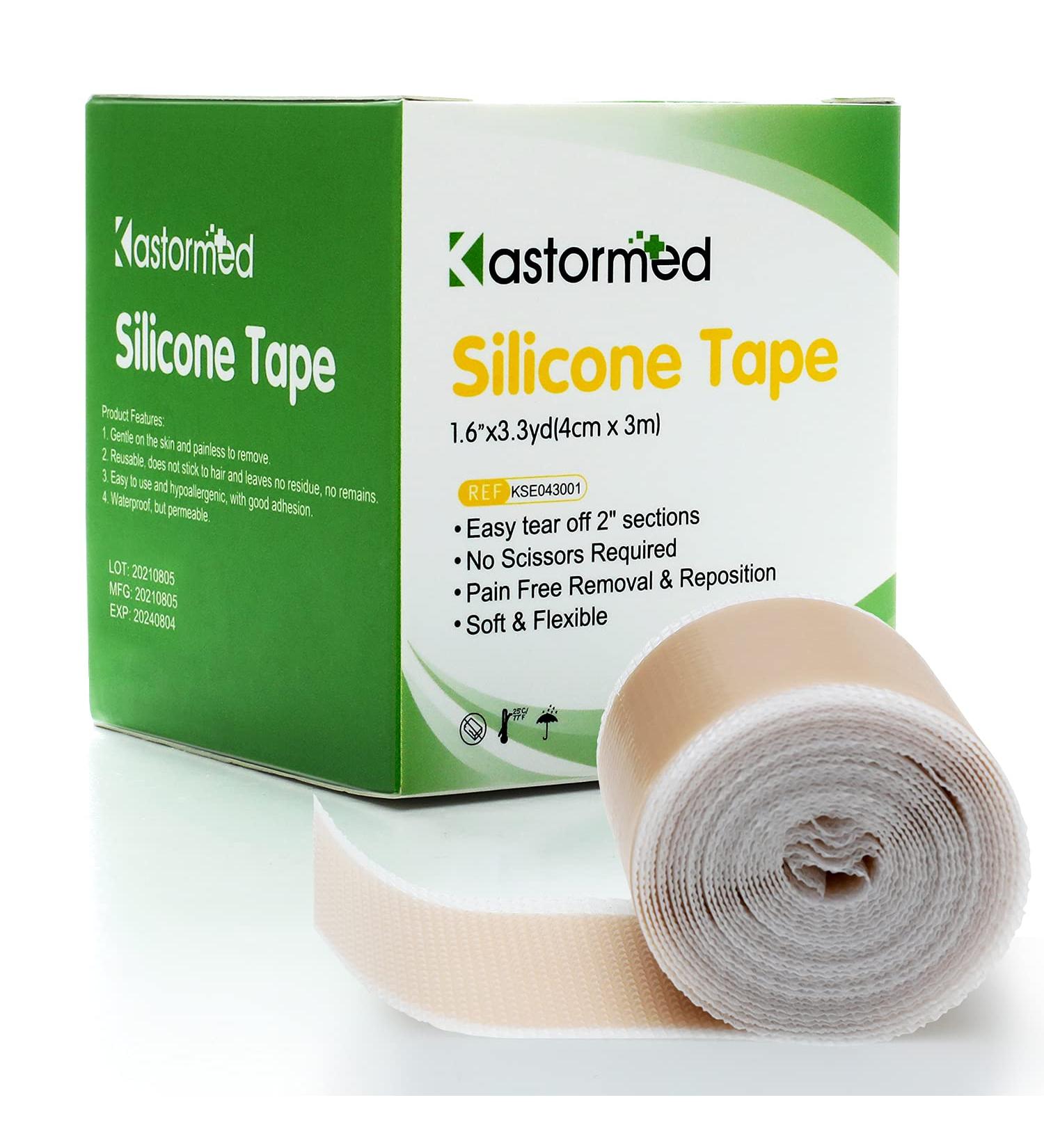 Silicone Tape for Scars - Soft Medical Tape for Keloid, Surgical, Burn, and Acne Scars - Tummy Tuck Post Surgery Supplies - 1.6 x 120 Roll - Buy Online on GoSupps.com