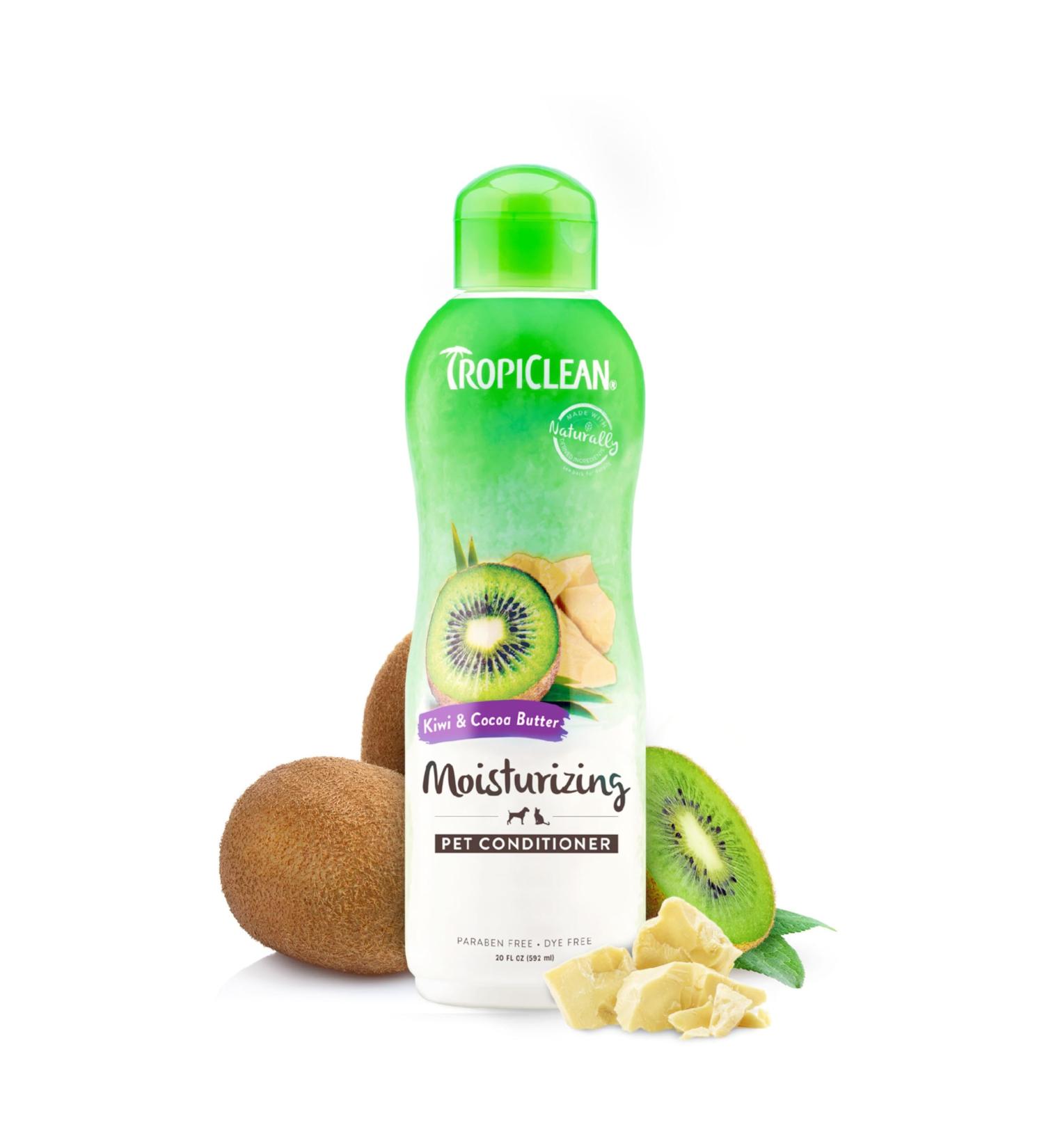 TropiClean Dog Conditioner - Moisturizing Dog Conditioner for Allergies and Itching - Derived from Natural Ingredients - Used by Groomers - Kiwi Butter and - Buy Online on GoSupps.com