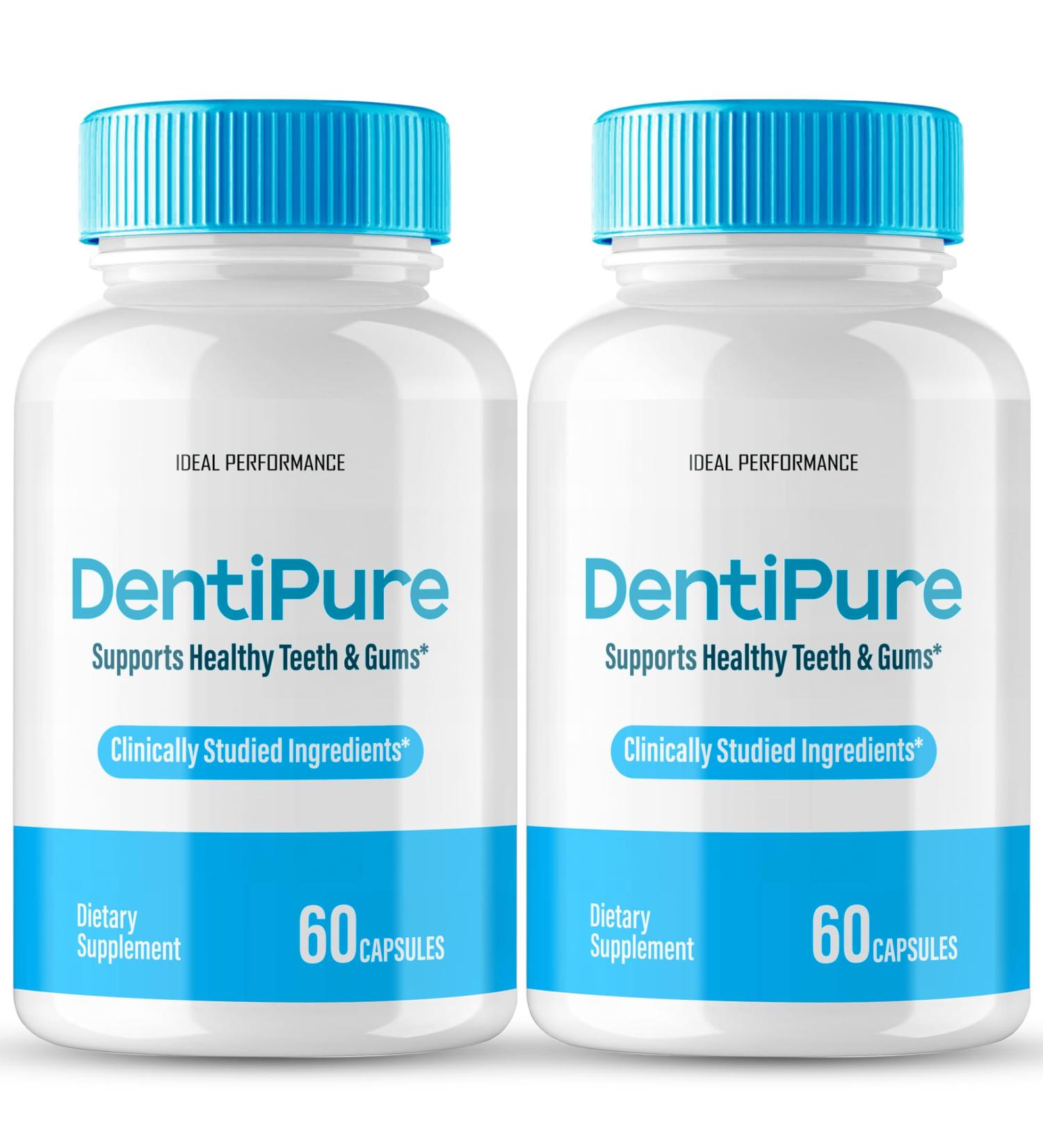 Dentipure Capsules for Healthy Teeth and Gums Dentipure Supplement Pills Advanced Oral Probiotics - All Natural Blend to Support Fresh Breath Denti Pure Oral Health Denti Pure Reviews (2 Pack) - Buy Online on GoSupps.com