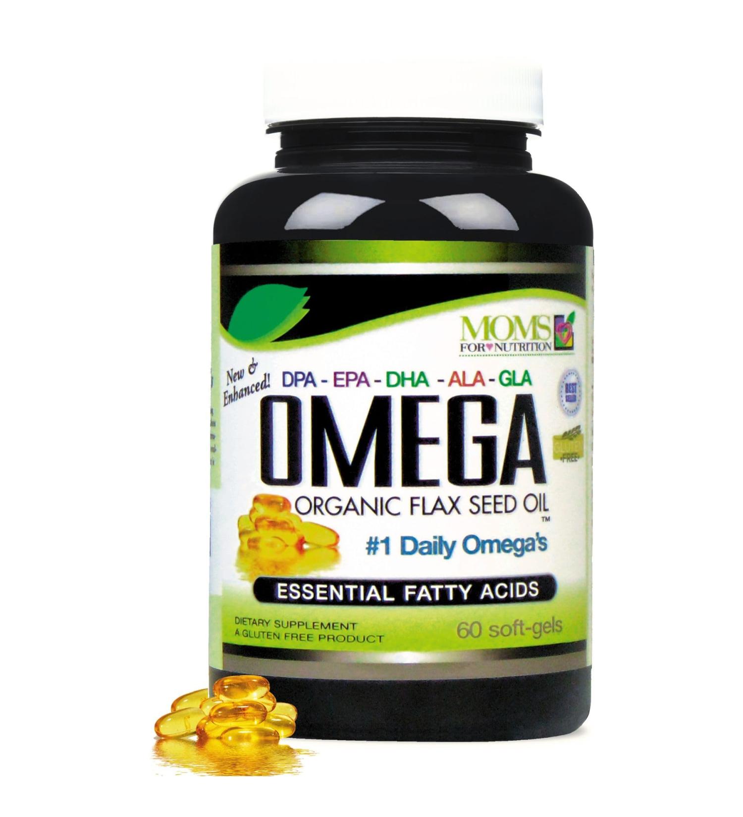 Natural Omega 3-6-9 Blend with DPA EPA DHA ALA and GLA and Organic Flax Seed Oil Plus Wild Caught Natural Fish Oil - Over 2 800 Milligram Strength - Gluten Free - Made in The USA - 60 SoftGels 1 - Buy Online on GoSupps.com