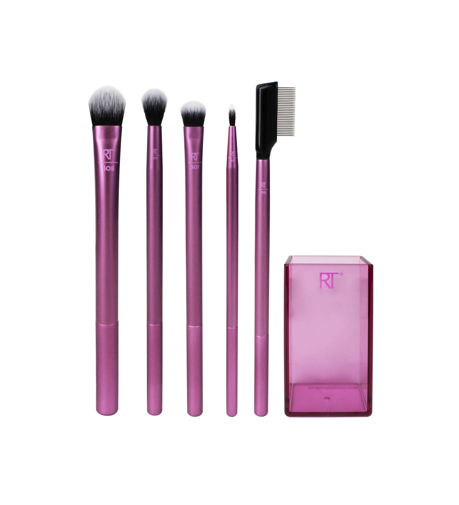 Real Techniques Enhanced Eye Set - Purple 6 Piece Makeup Brush Kit - Buy Online on GoSupps.com