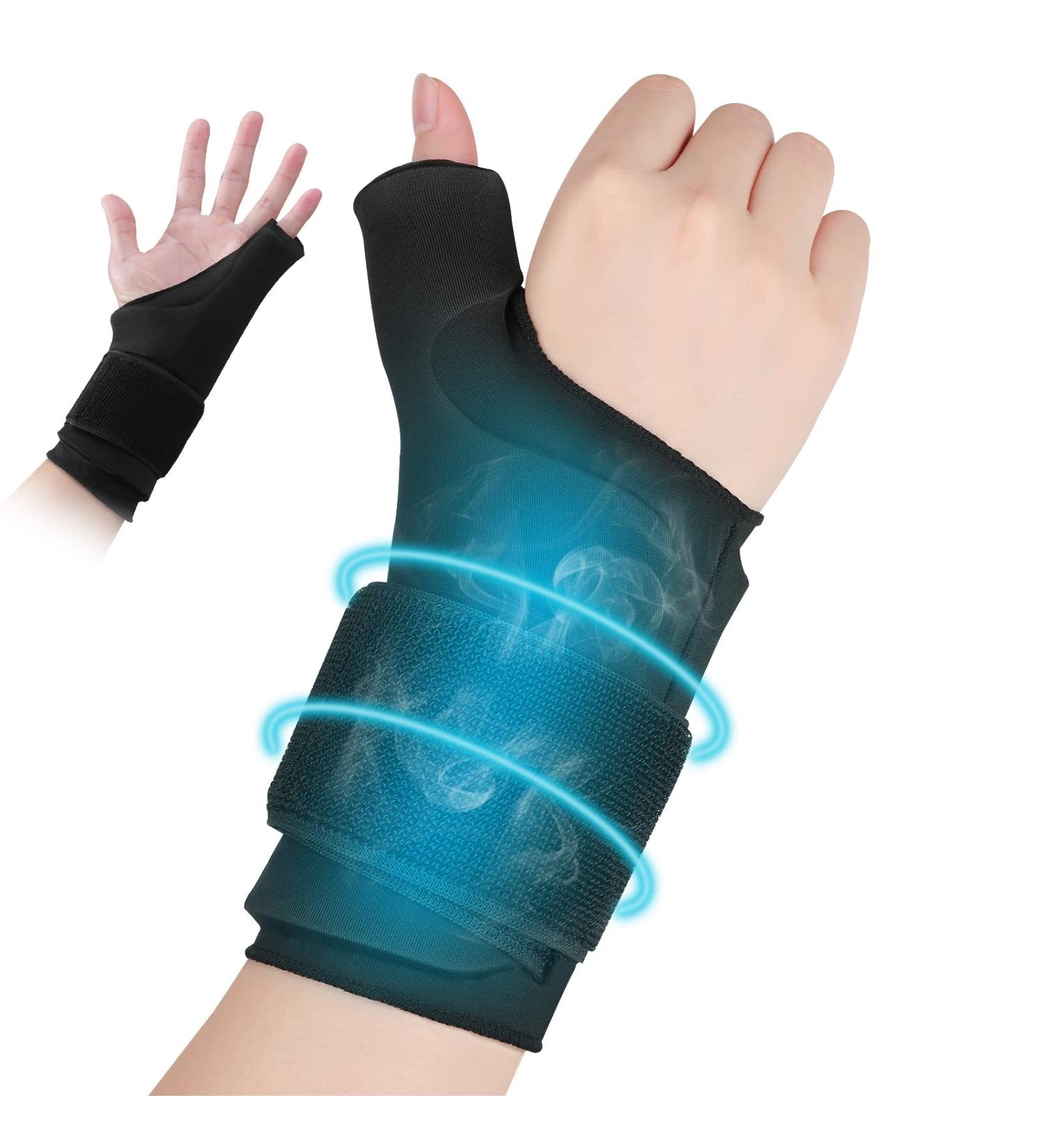 Tolaccea Thumb Wrist Ice Pack - Hot & Cold Therapy for Pain Relief, Arthritis, Carpal Tunnel, Injuries - Reusable Soft Gel Pack - Buy Online on GoSupps.com