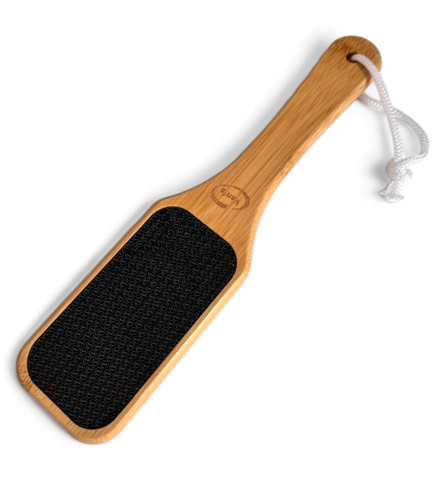 Vanfa Pedicure Pumice Stone Foot File Callus Remover (Bamboo Handle Nano Glass Foot File #79025) - Buy Online on GoSupps.com